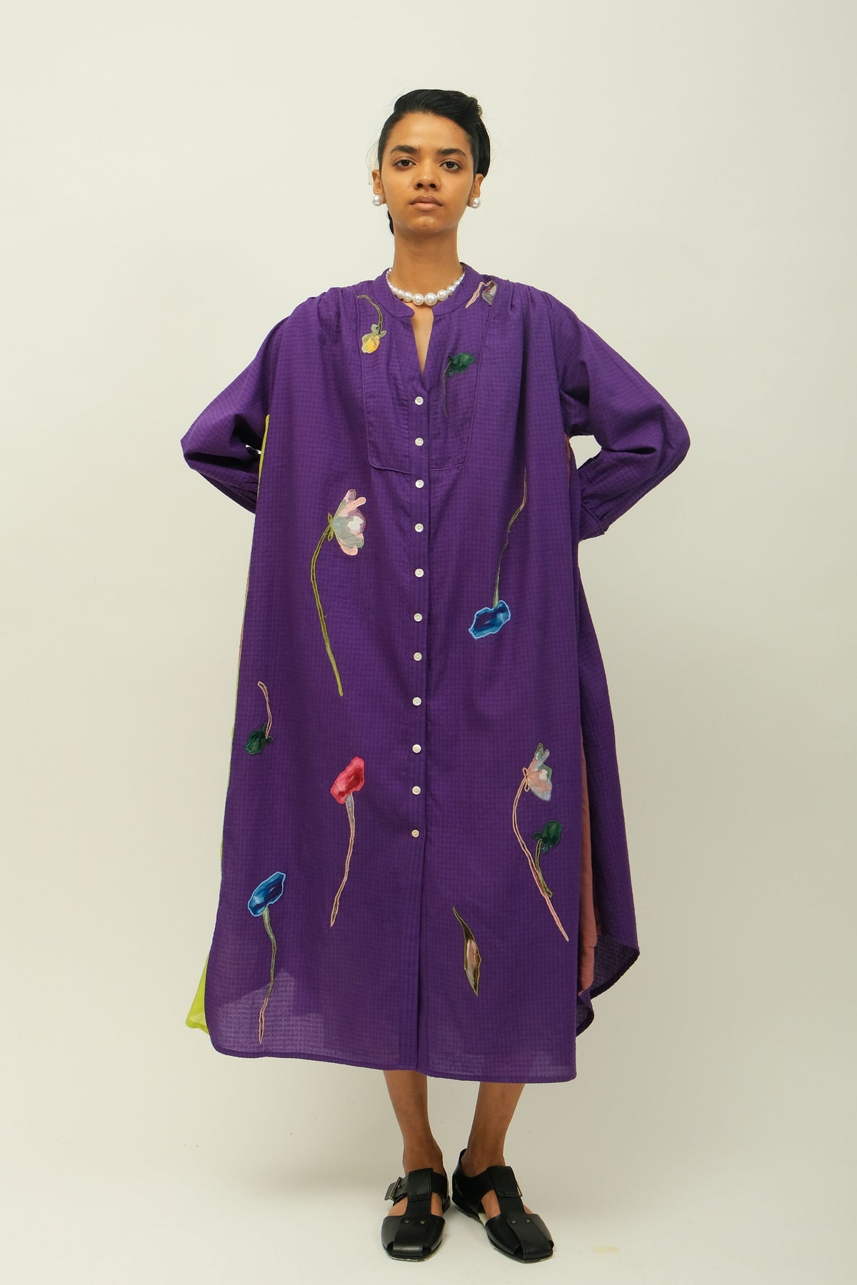 Thistle Applique Tunic Set