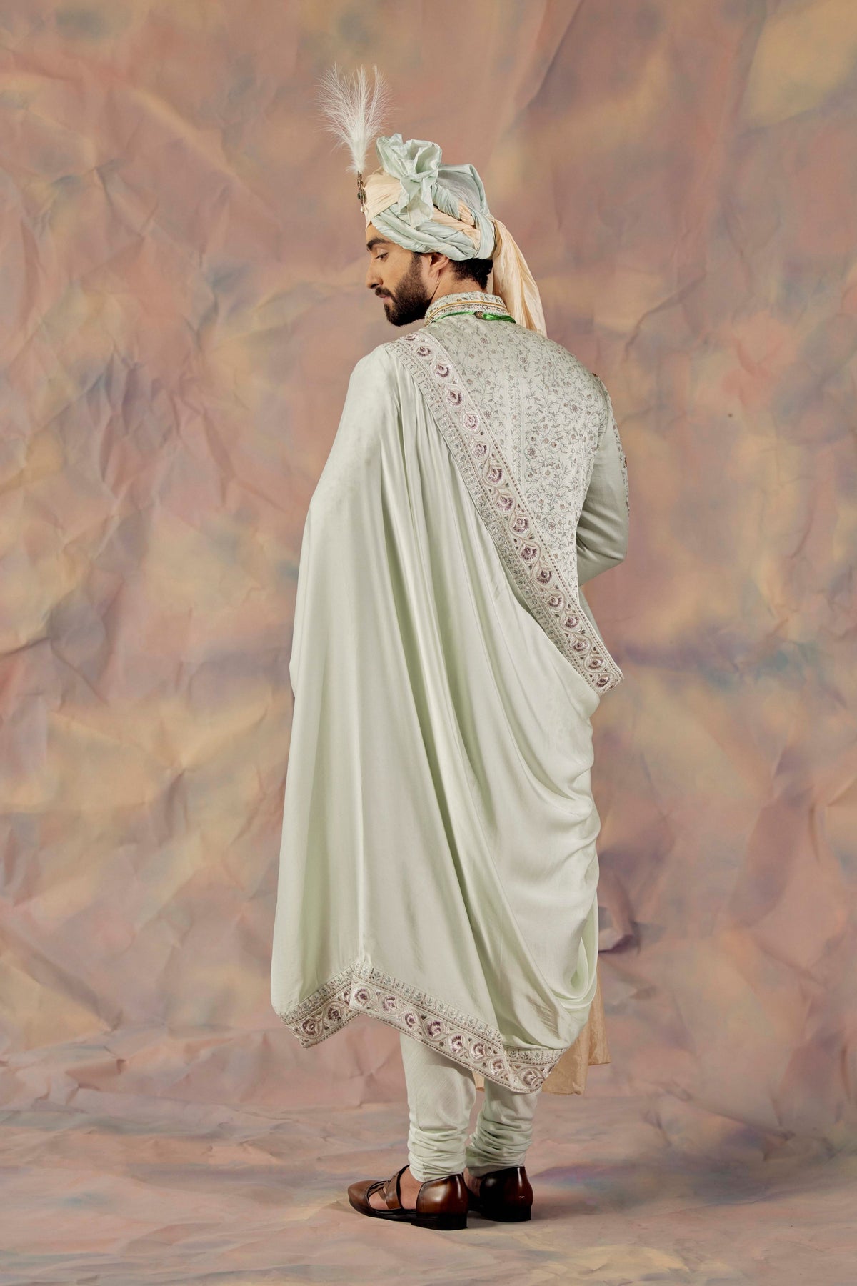The Blue Momentum Sherwani Set