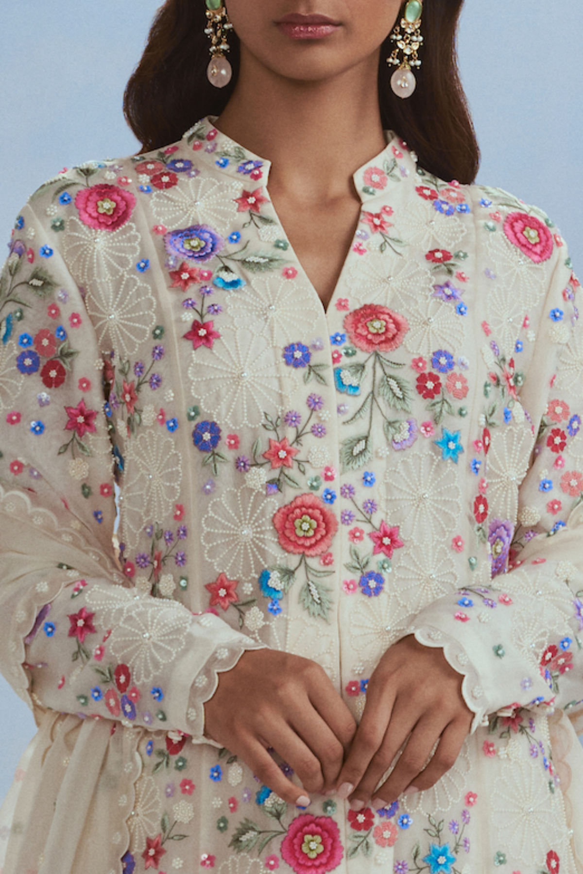 Mehtab Bagh Lunar Blossom Kurta Set