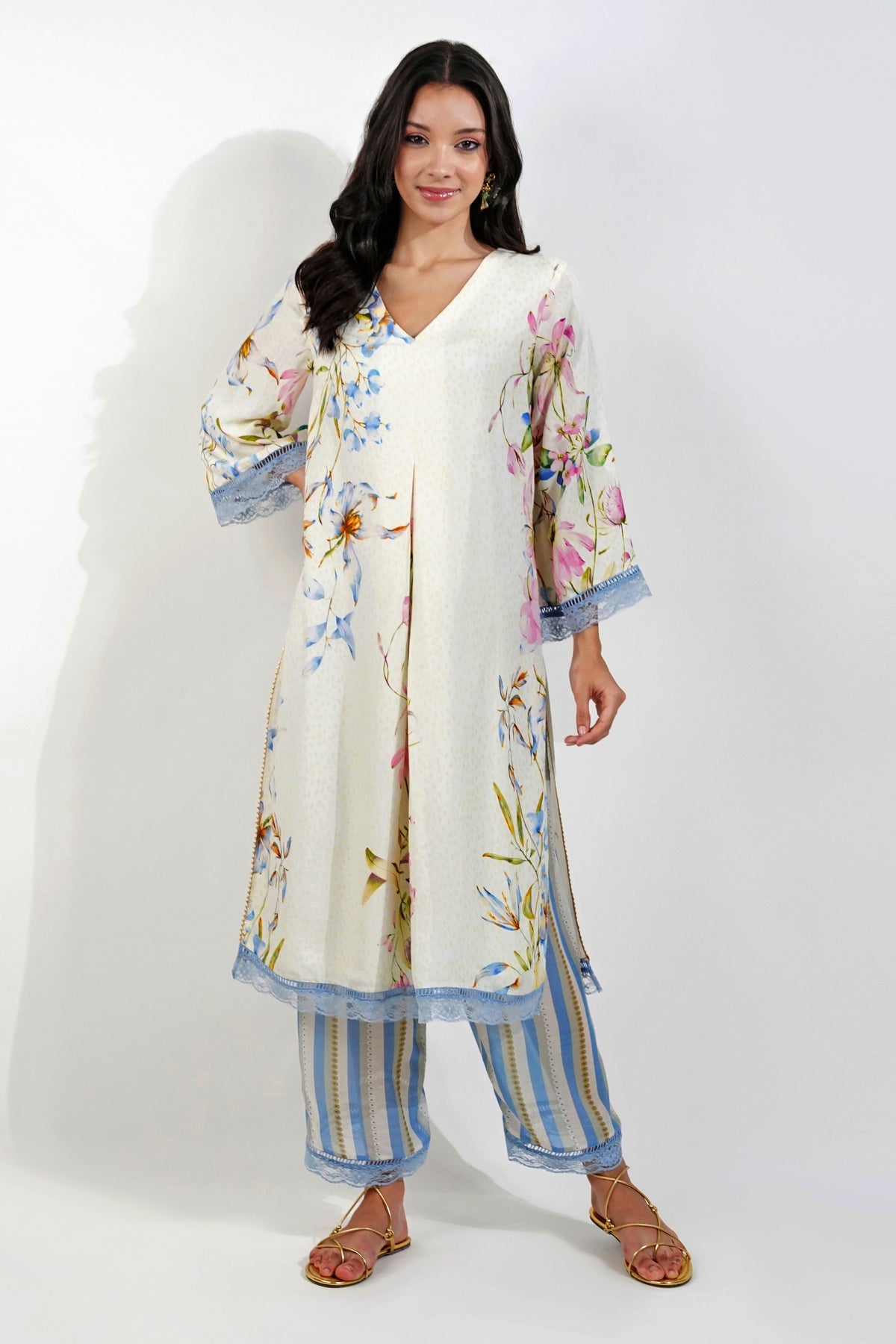 Summer Floral Kurta Set