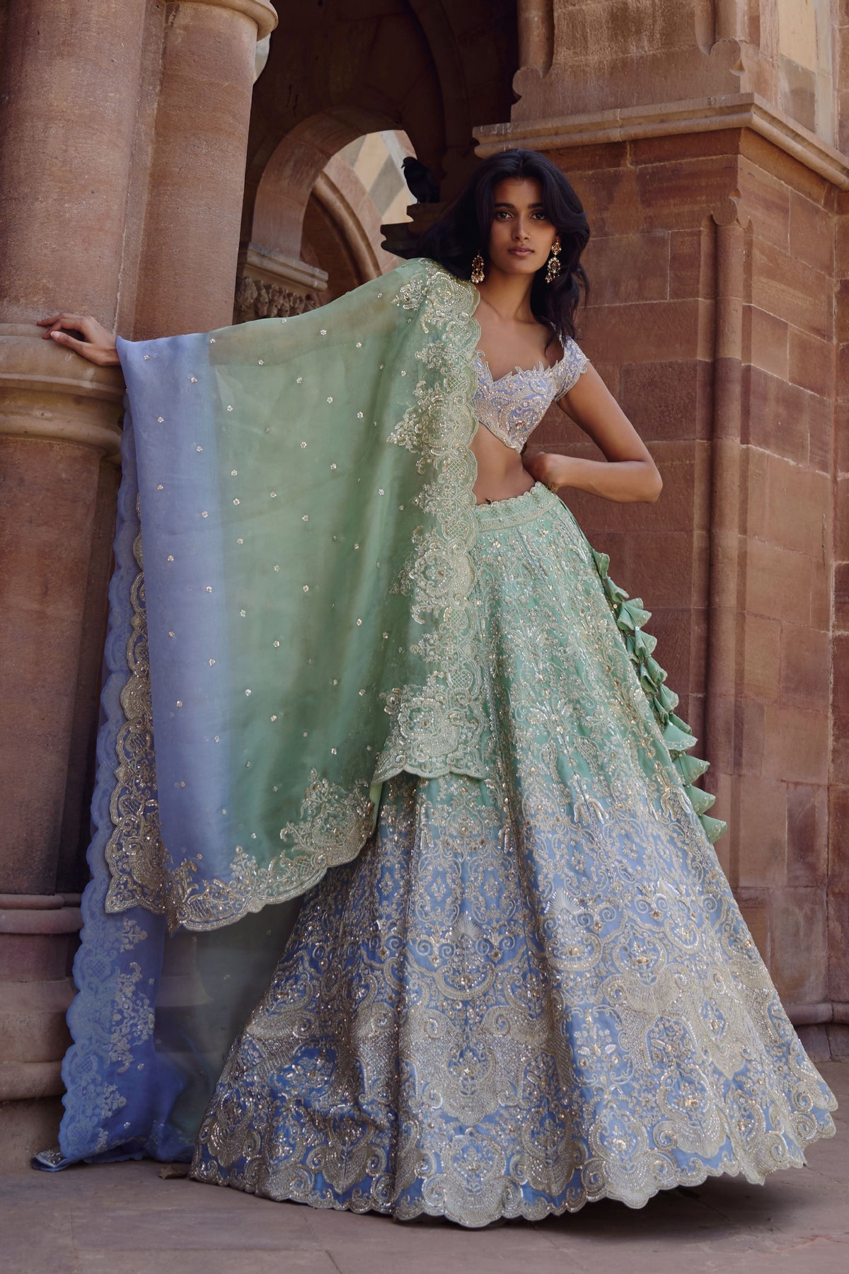Ombre Smiti Lehenga Set