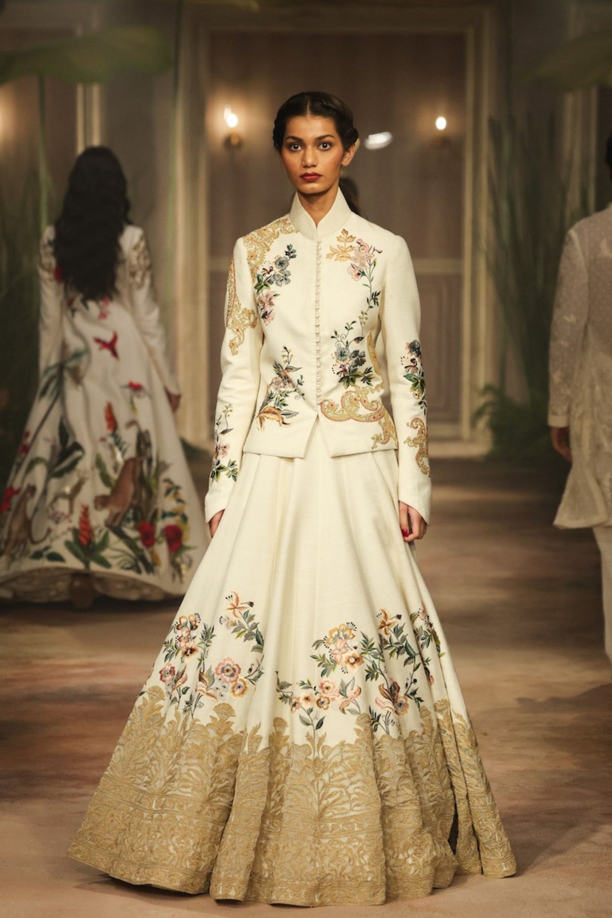 Ivory Matka Skirt Set