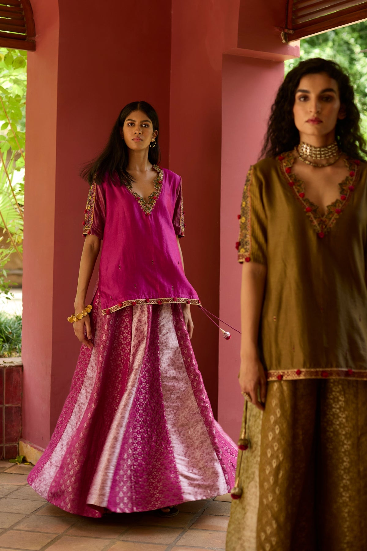 Brocade Lehenga Set