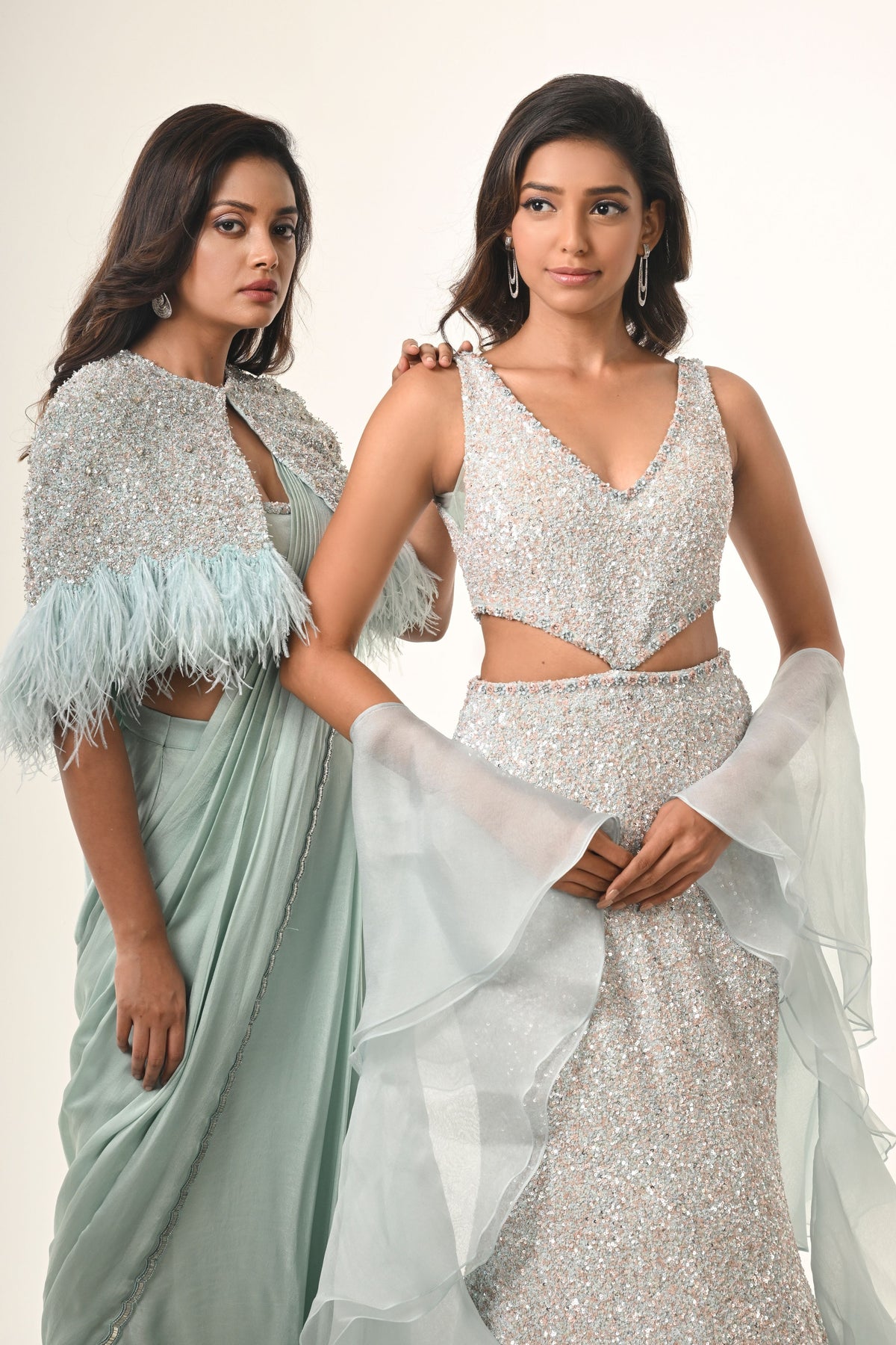 Ethereal Bloom Gown Set