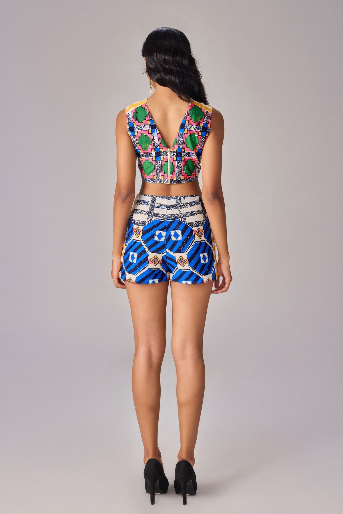 Funky Geo Sia Skort