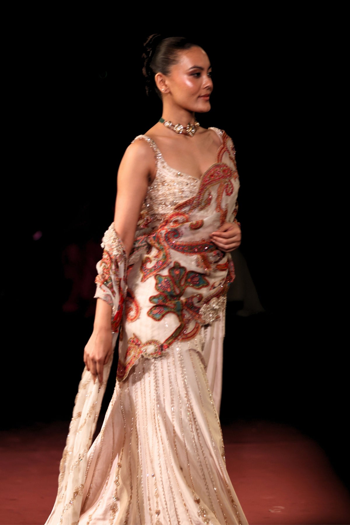 Muktika Draped Saree Set
