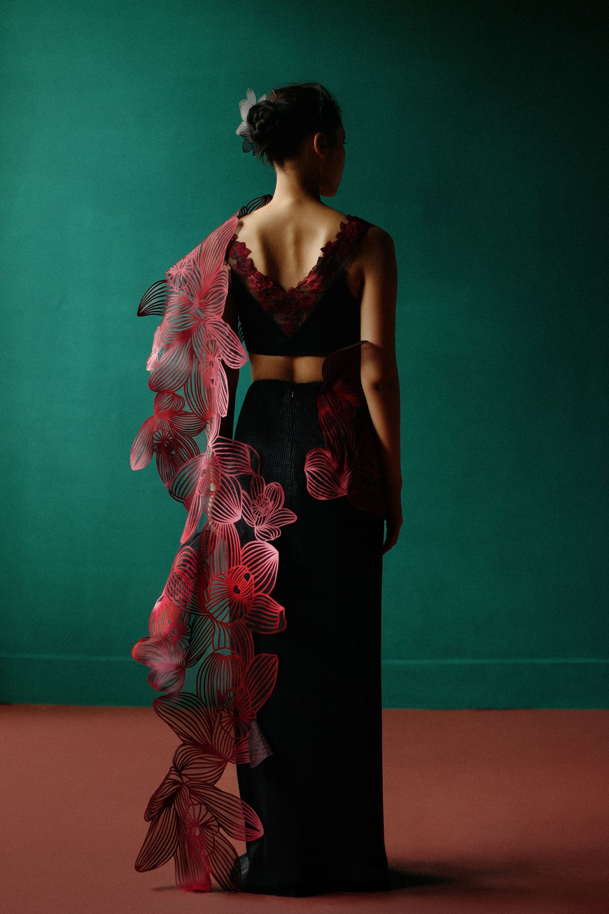 Orchid Gauze Saree