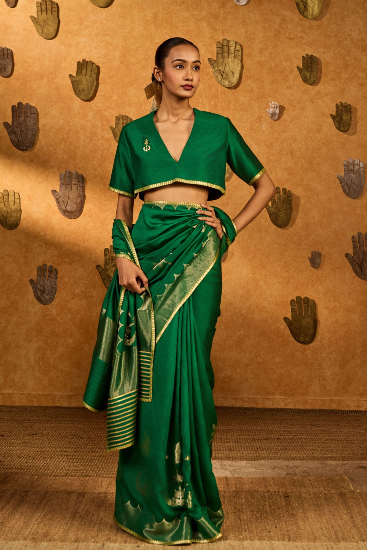 Green Coco Groove Saree