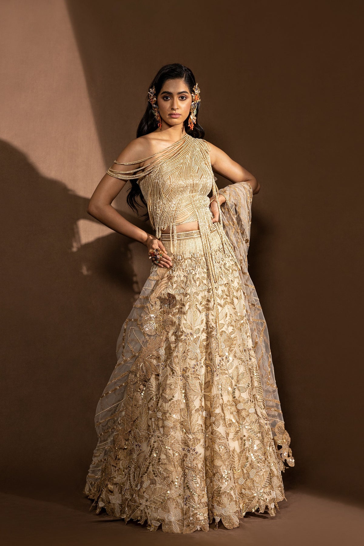 Metallic Lehenga Set