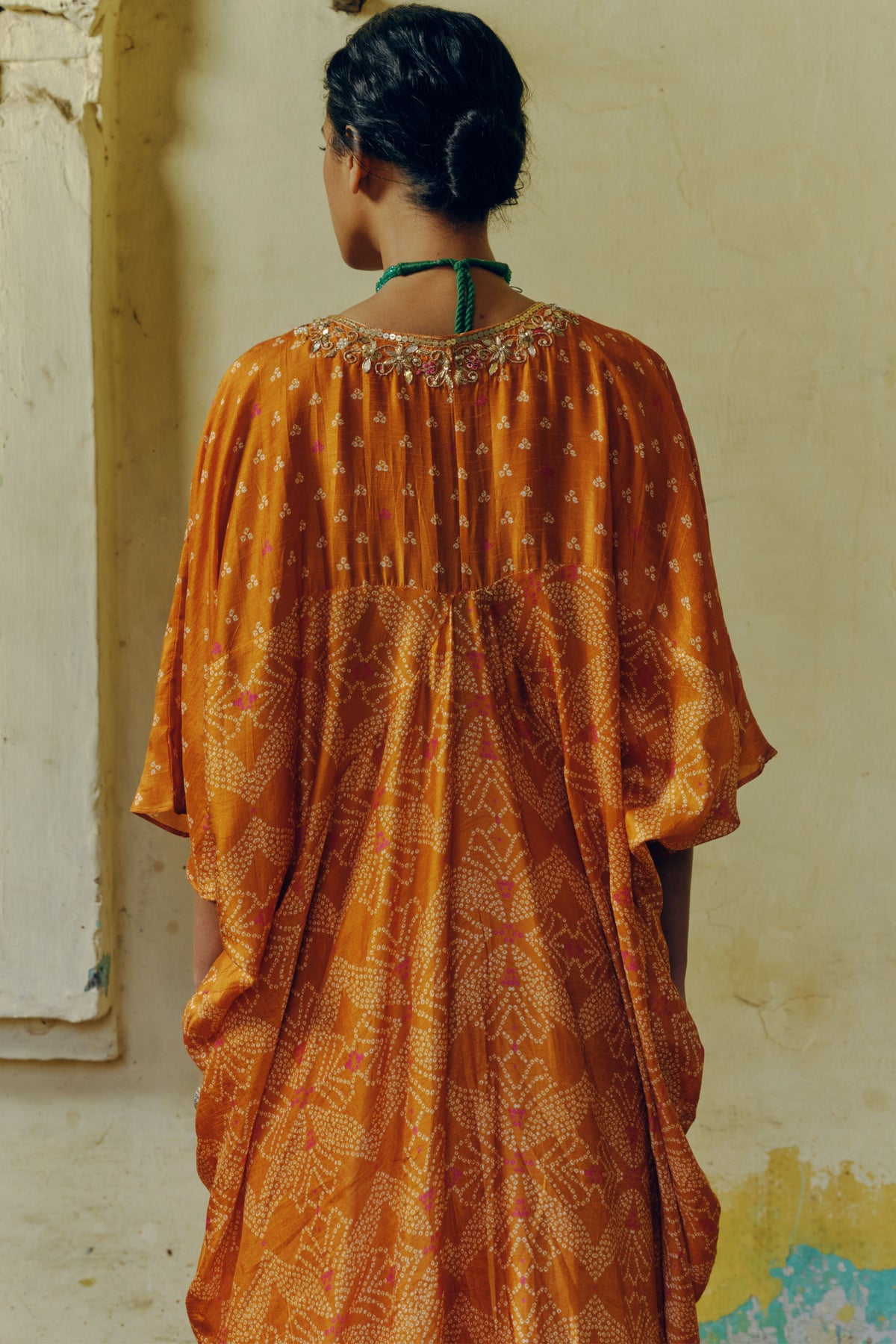 Mix Print Ochre Kaftan