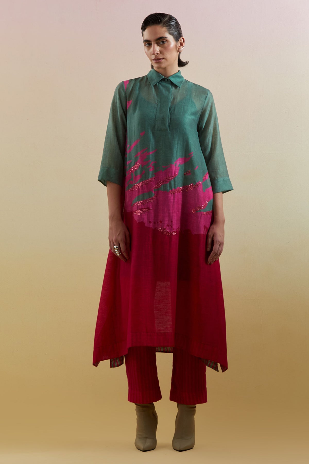 Gliss Slub Cotton Kurta Set
