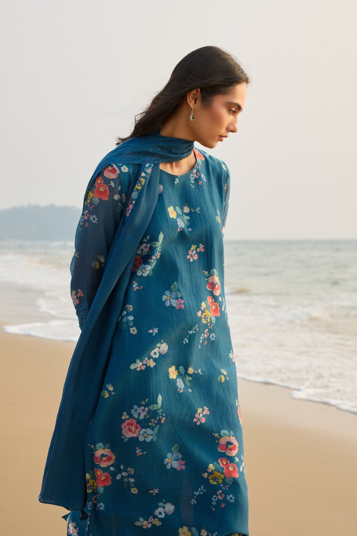 Sapphire Floral Kurta Set