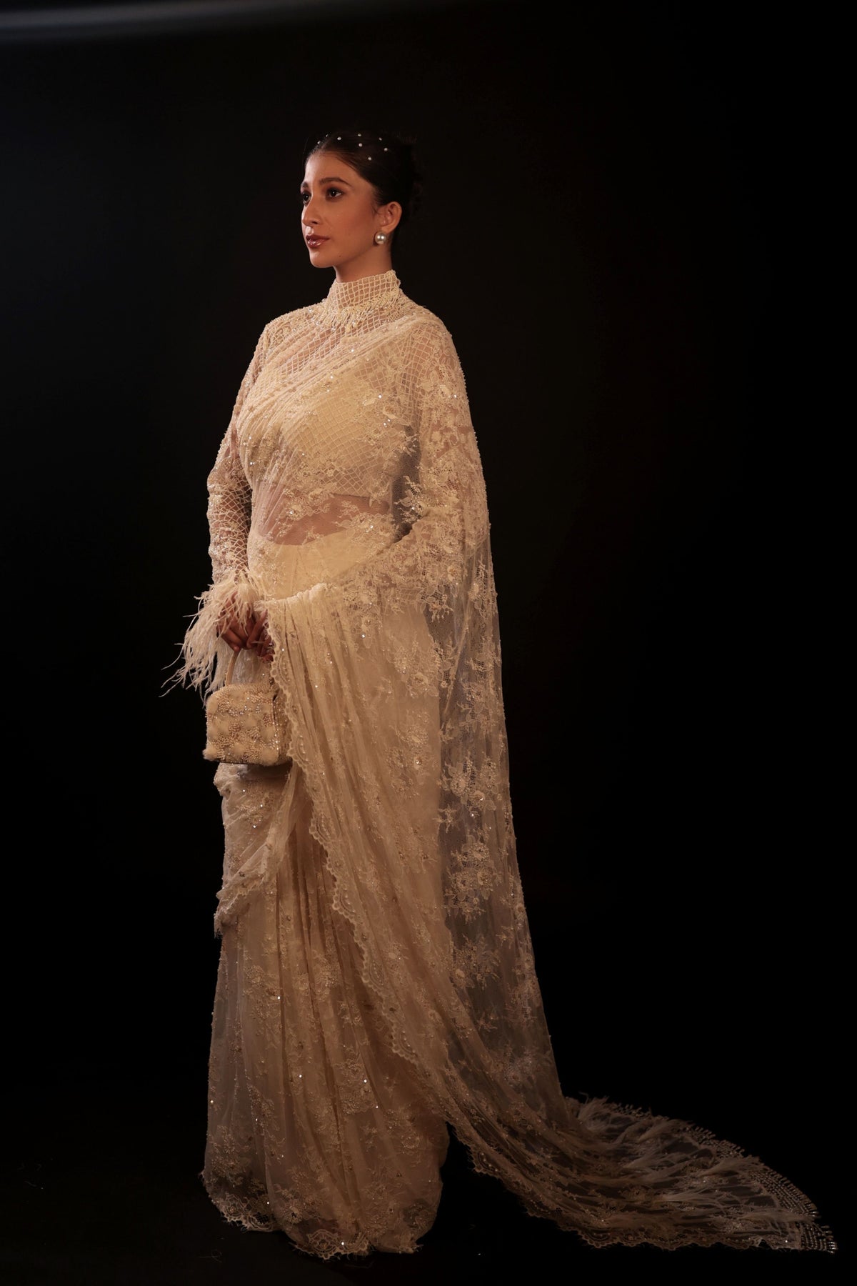 Lunara Pre-Draped Saree Set