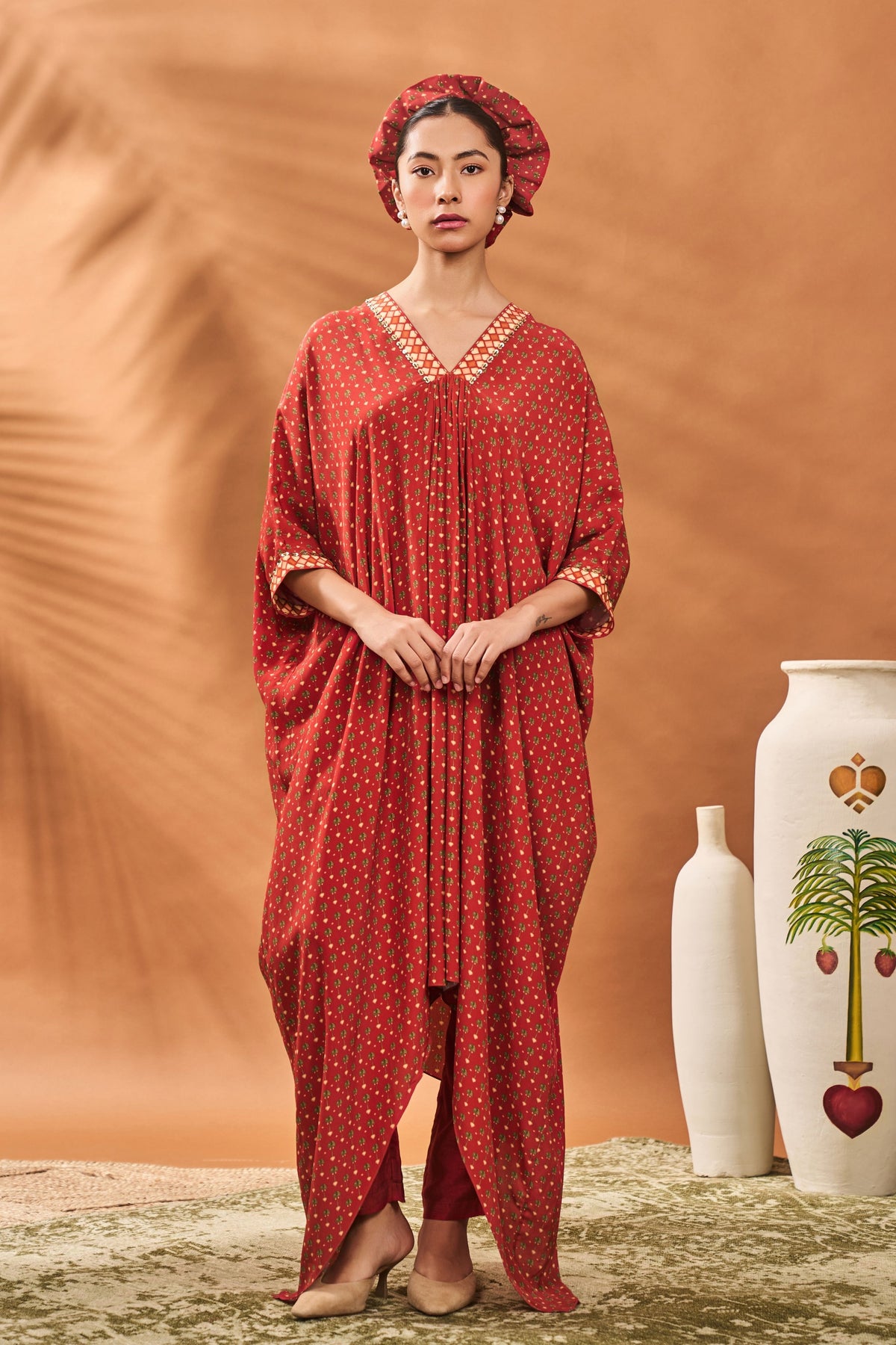 Rust Tree of Hearts Tunic Set