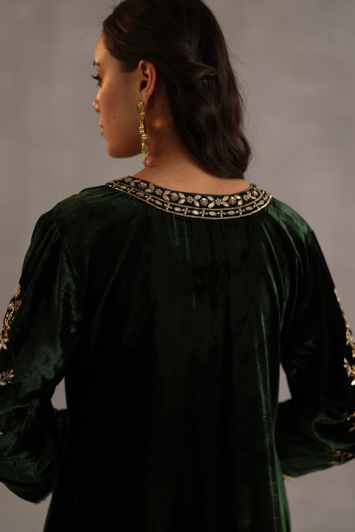 Minar Green Kurta Set