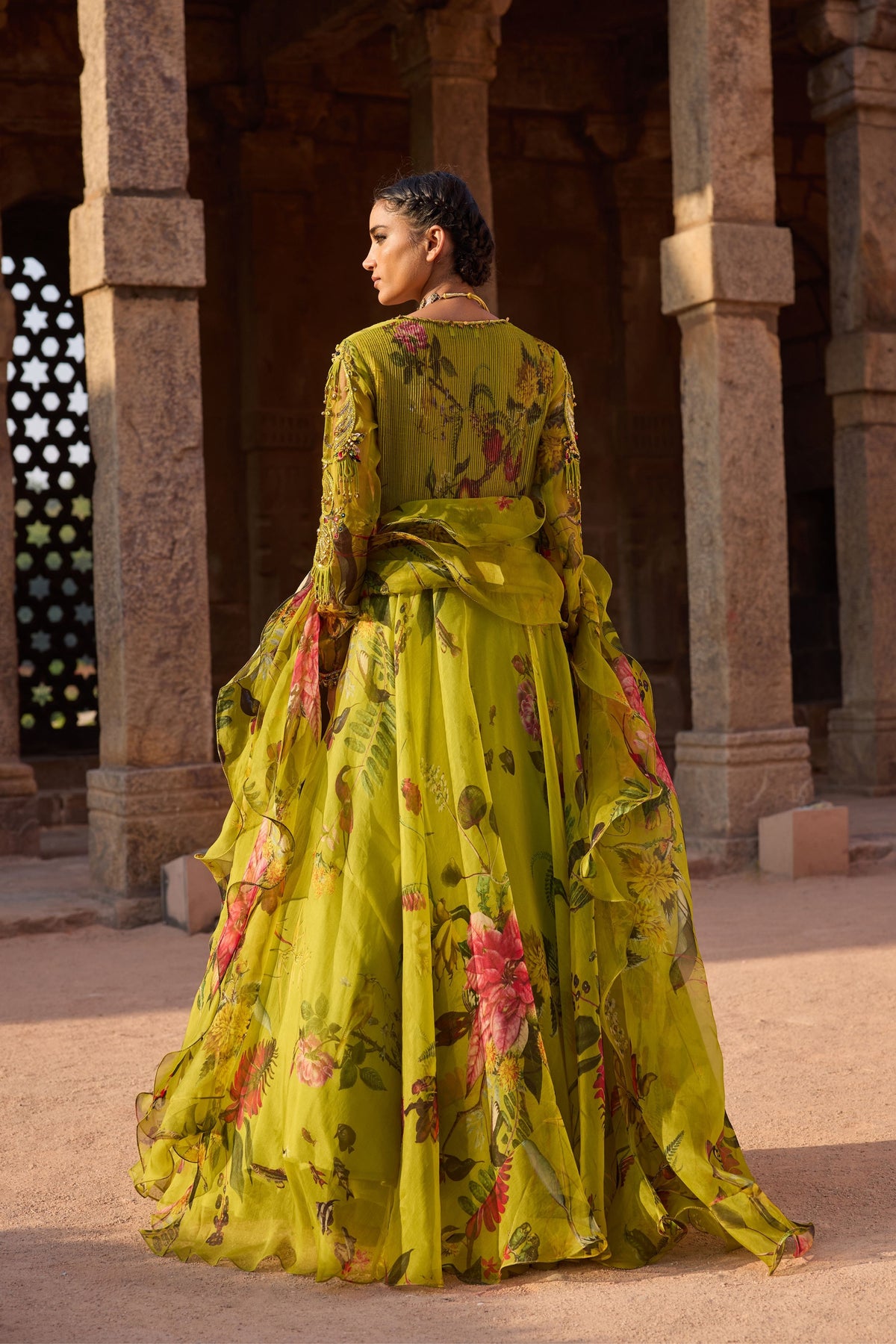 Periwinkle Anarkali Set