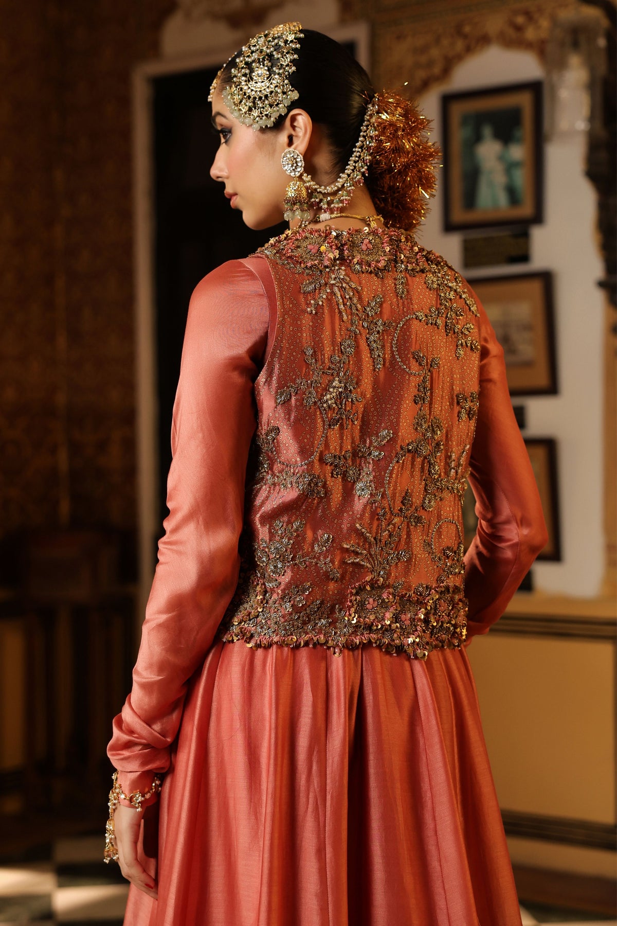 Ahista Rose Jacket Kalidaar Set