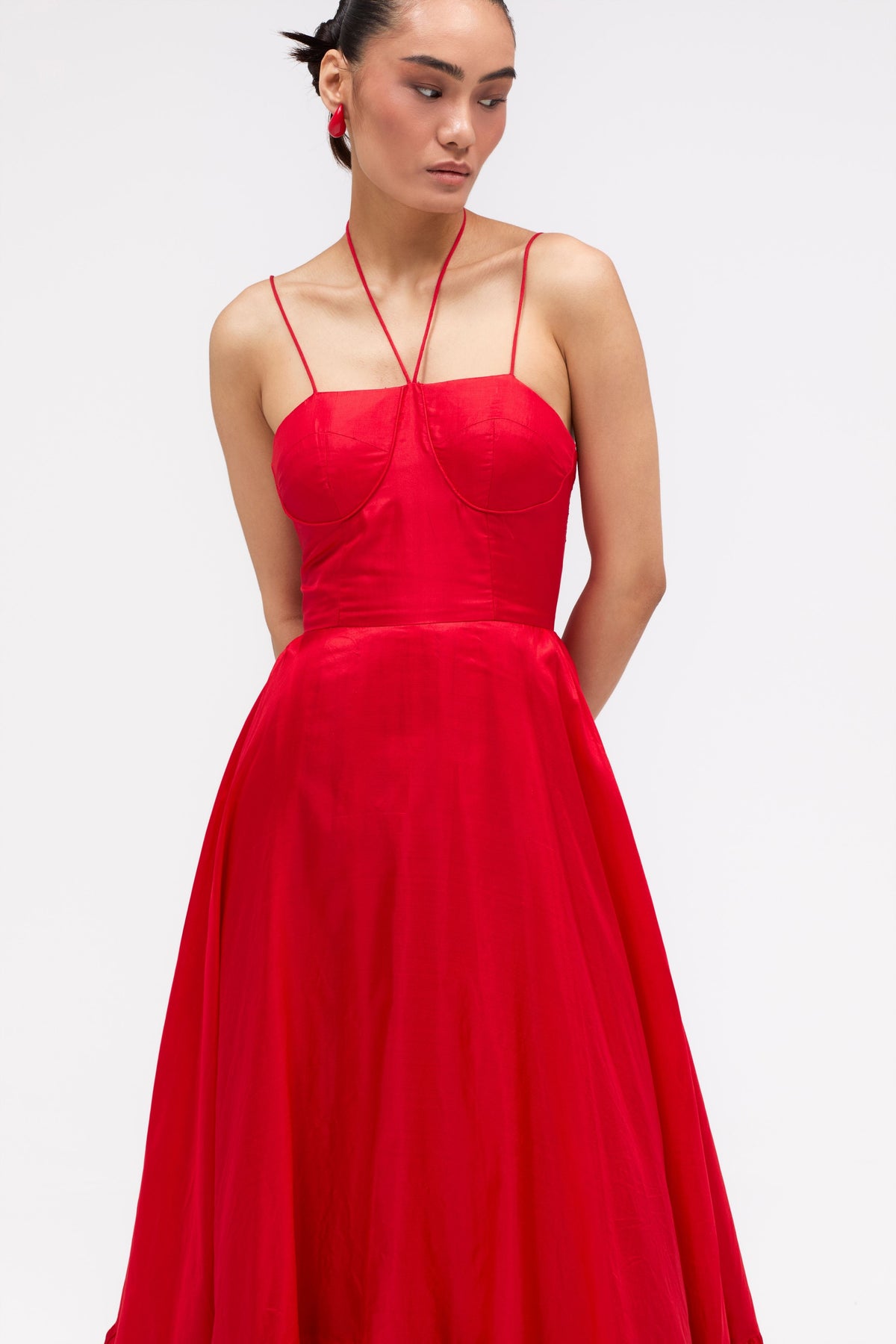 Thalia Red Rose Gown