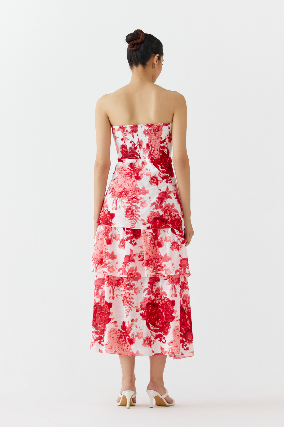 Ruby Chintz Tiered Dress