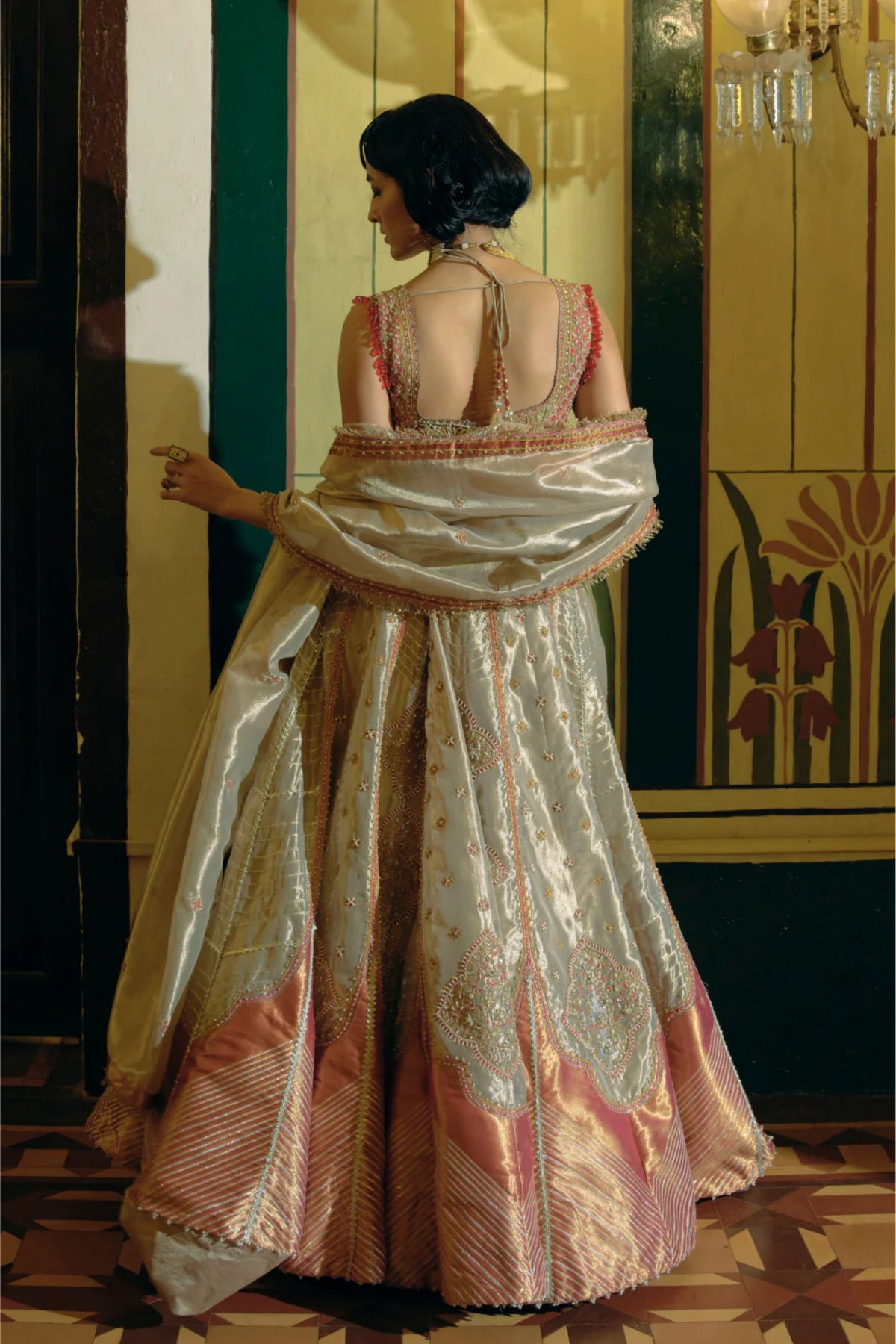Rose Gold Lehenga Set