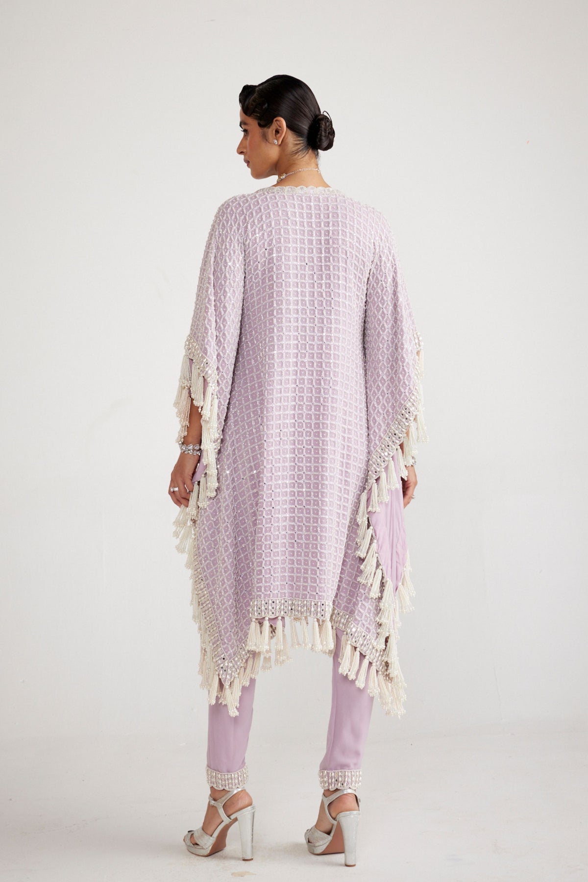 Powder Lilac Kaftan Set