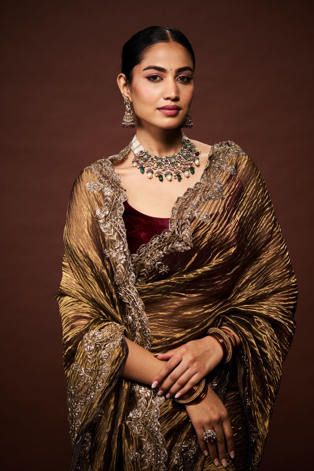 Heena Crush Saree Set