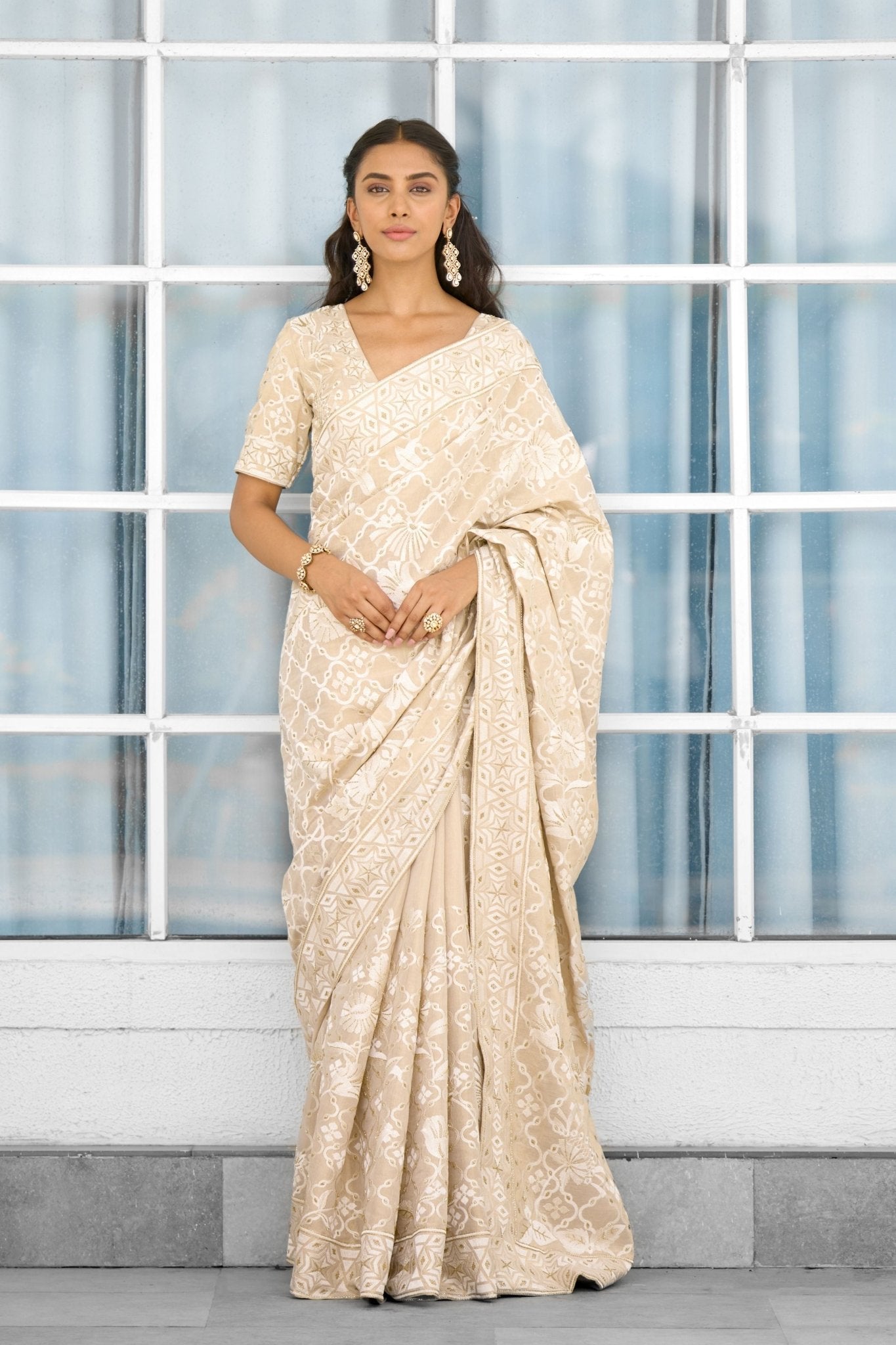 Honey Drop Saree Set - Shasha Gaba - Elahe