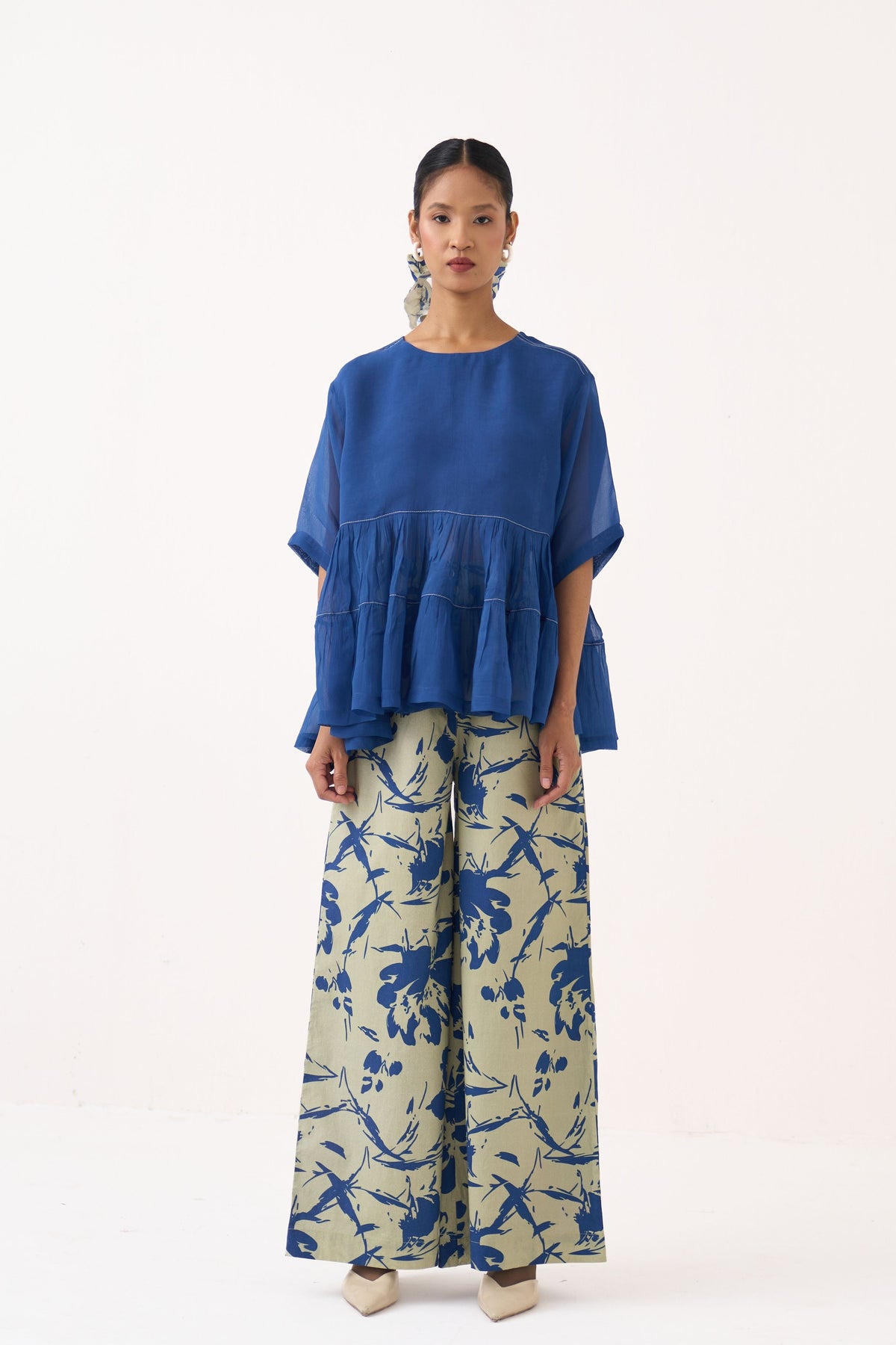 Yoke Gather Top Co-Ord Set