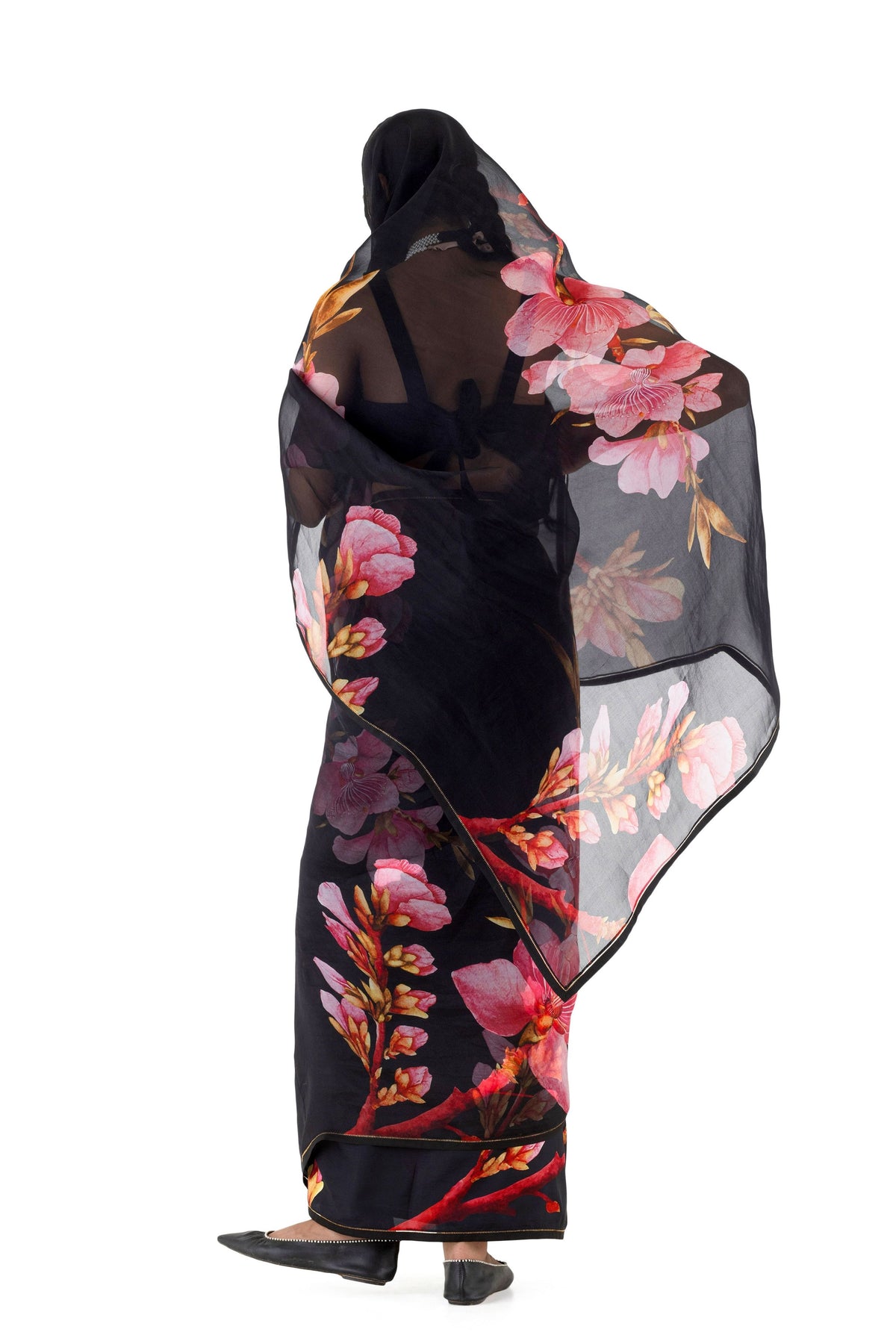 Anyaar Black Saree
