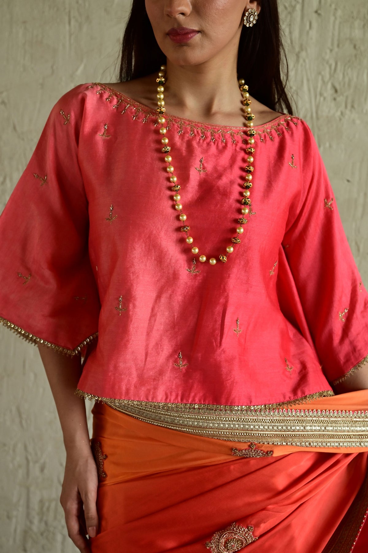 Rose Pink Roop Saree
