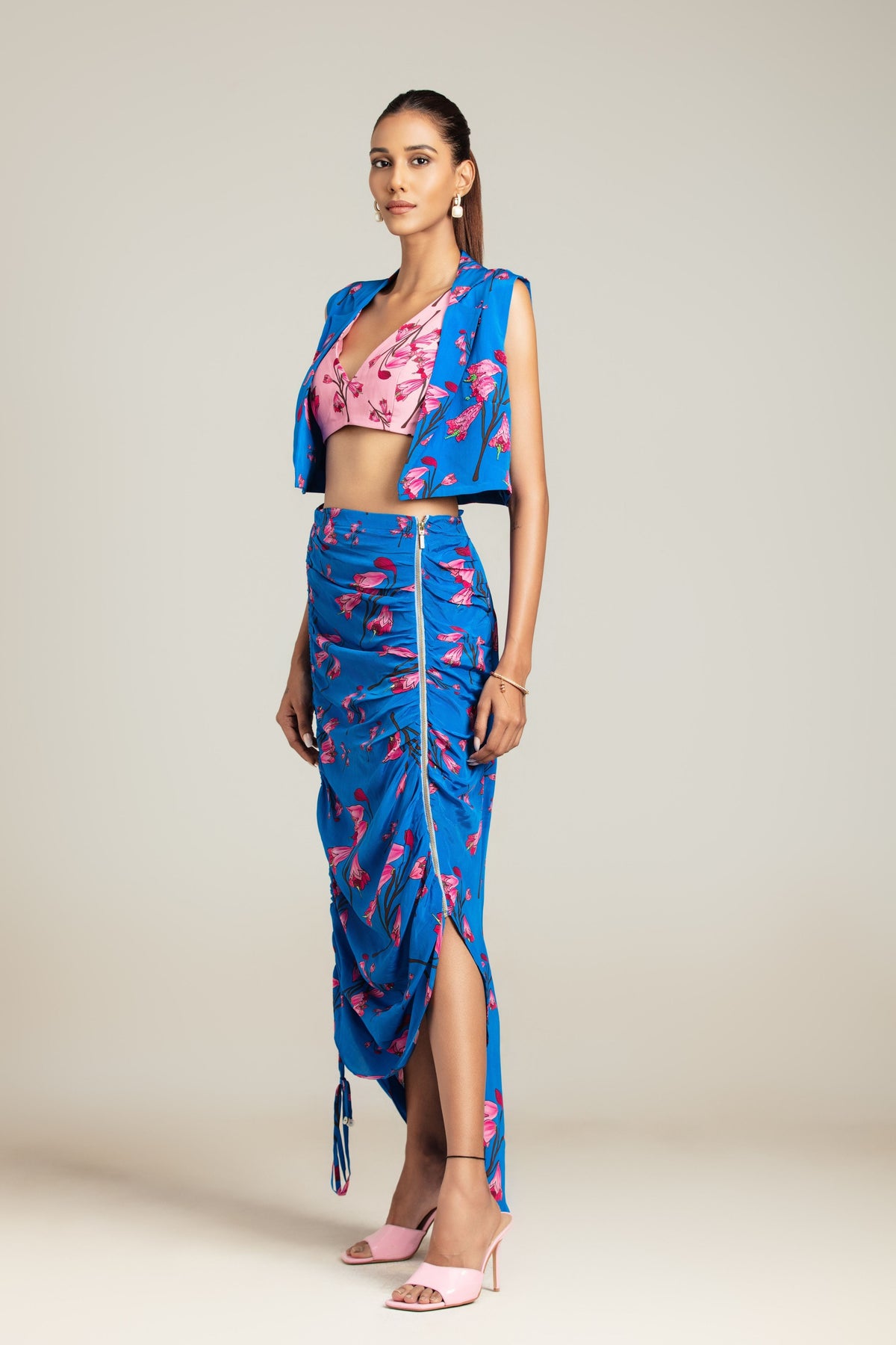 Nirvana Crop Blazer Set