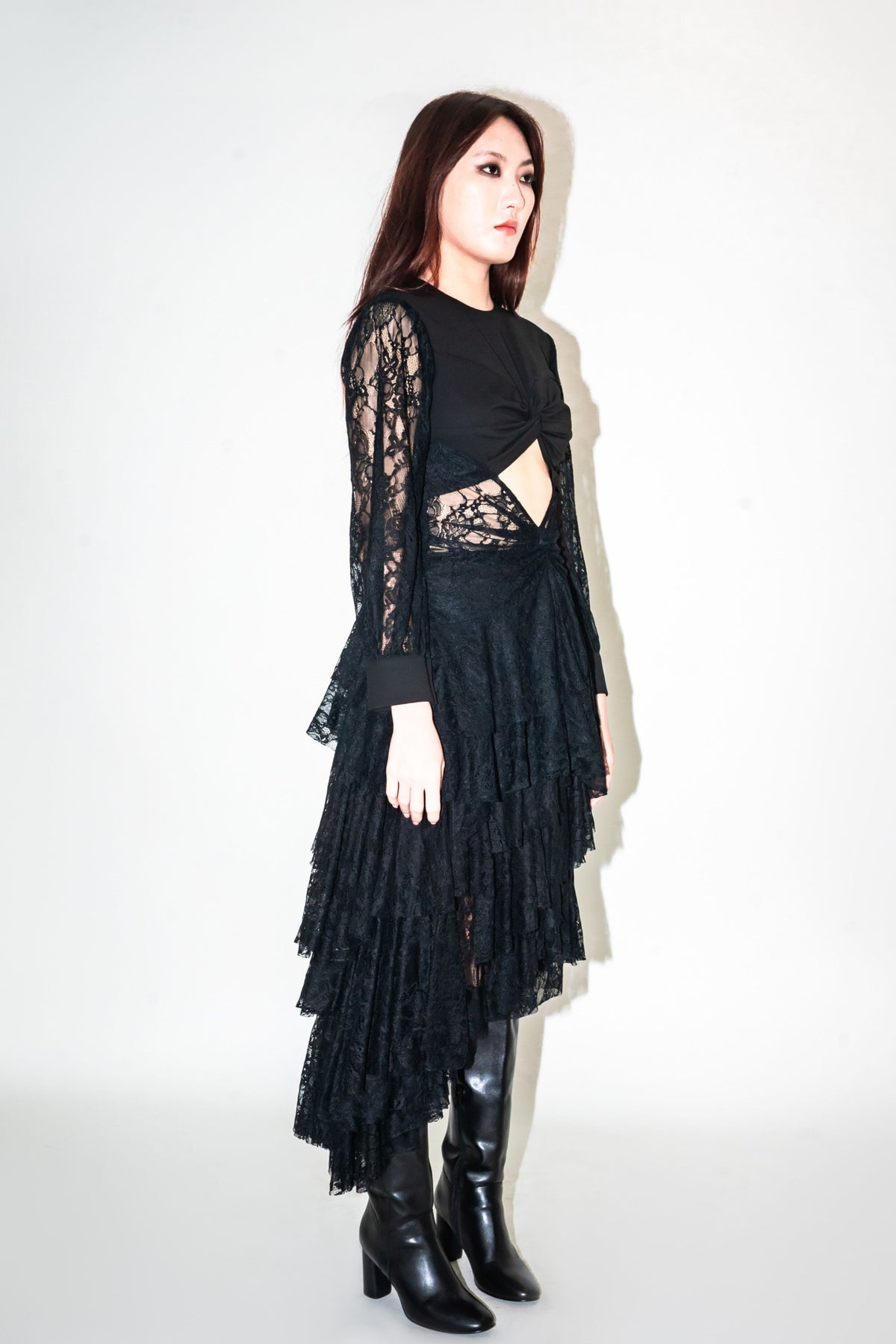 Camila Lace Black Skirt