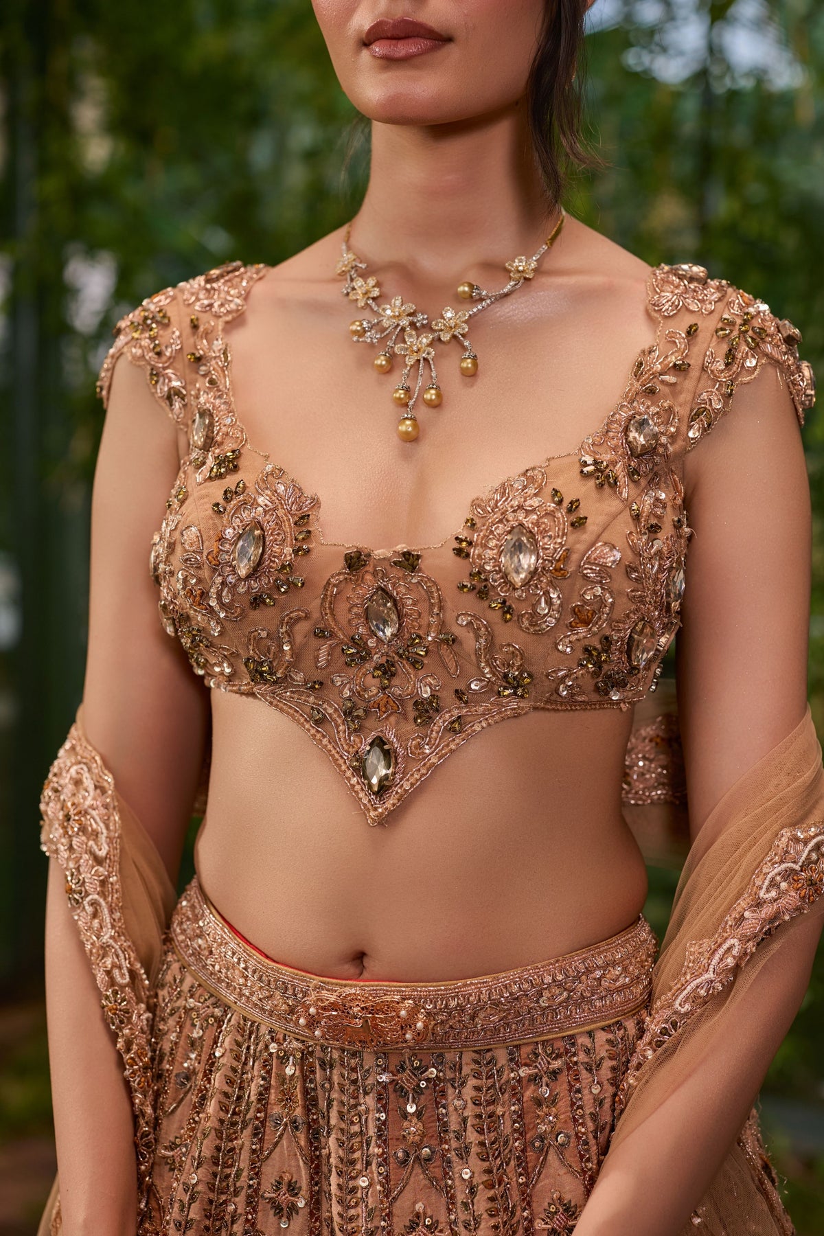 Mayur Mukut Lehenga Set