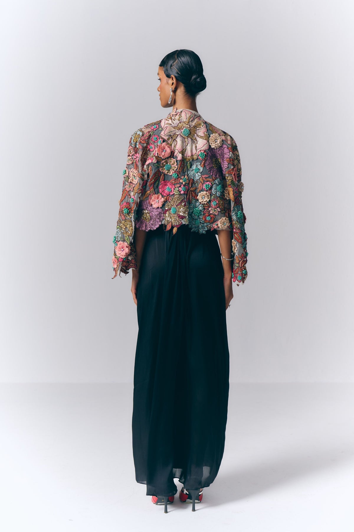Twilight Blossom Jacket Gown