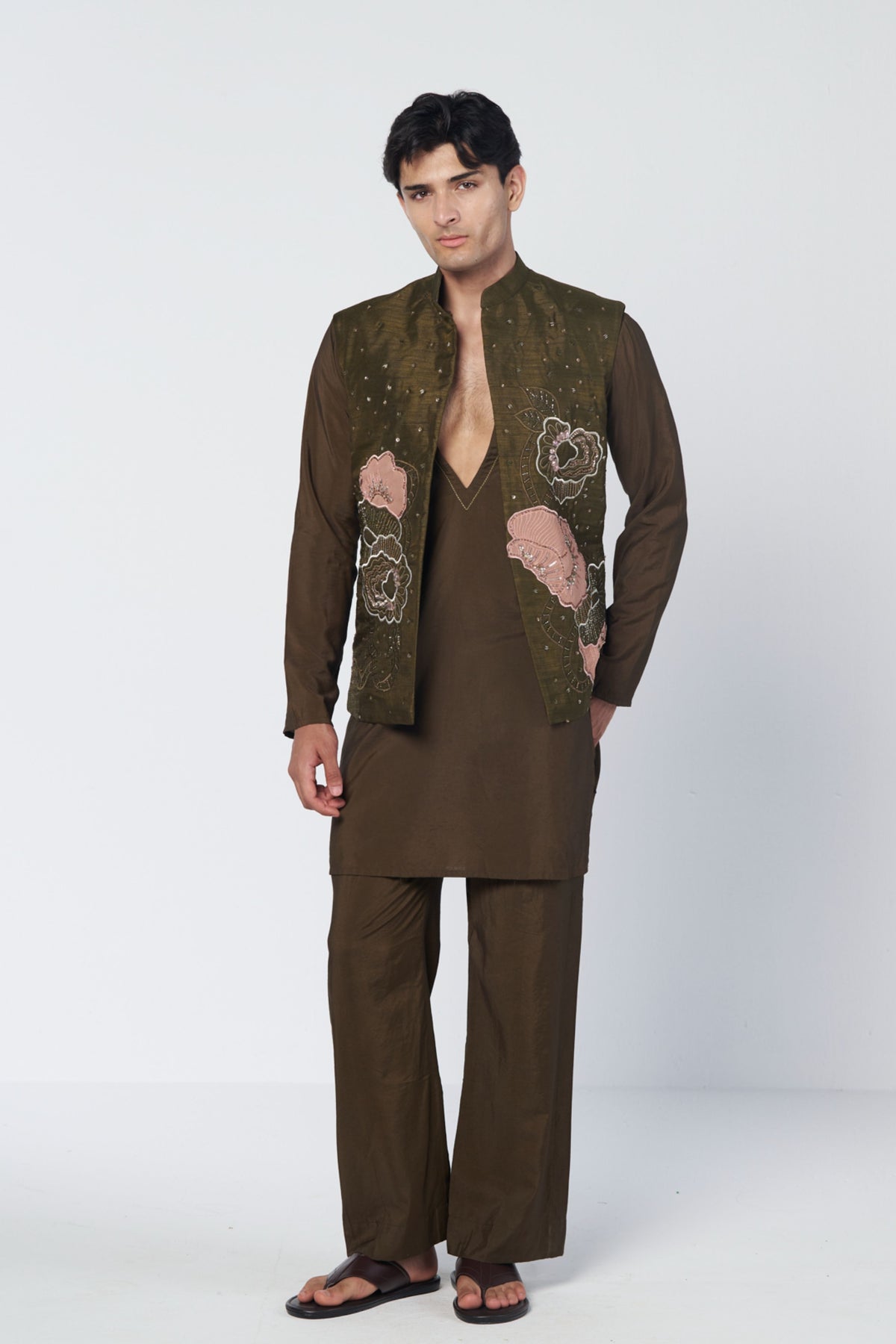 Shadow Olive Jacket Set
