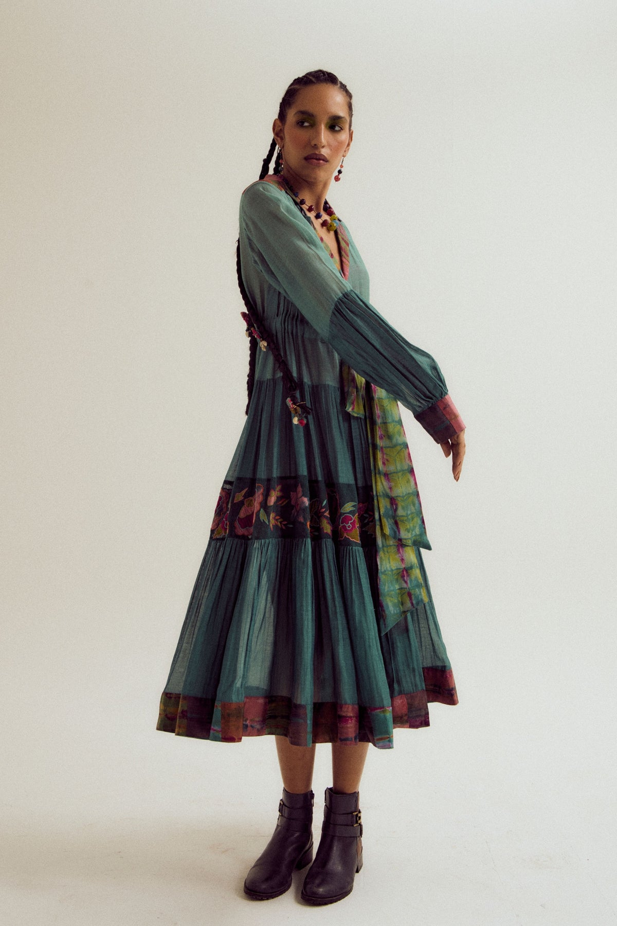 Sage Wisteria Dress