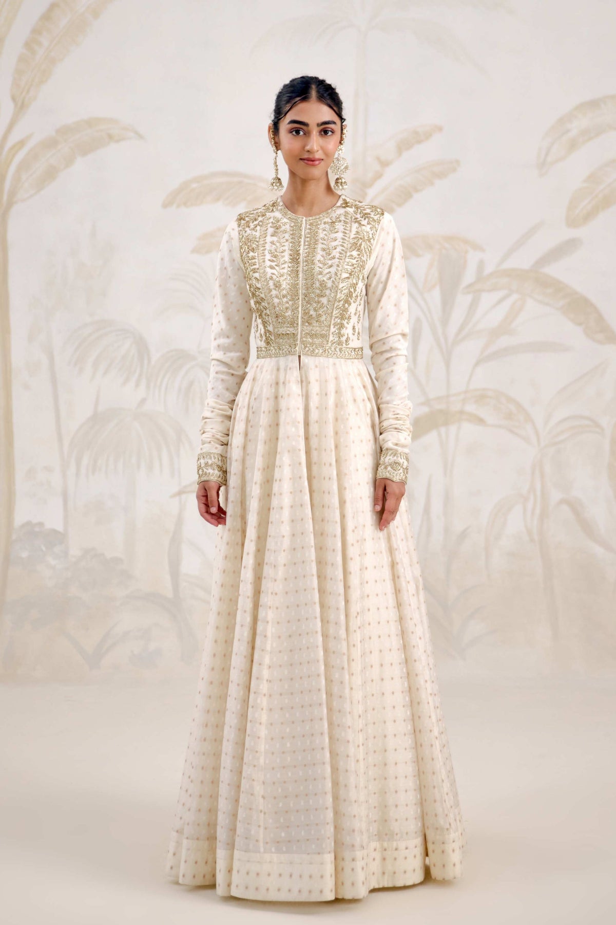 Ivory Anarkali Set