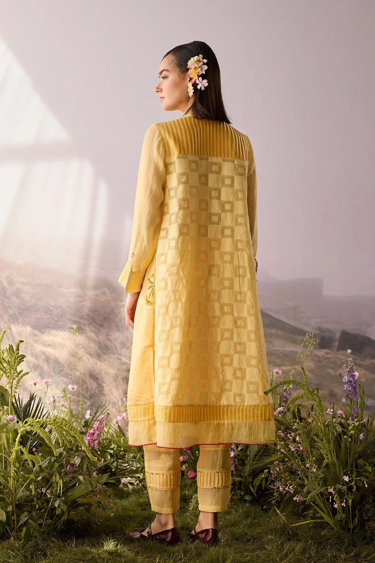 Sunray Floral Beaded Kurta