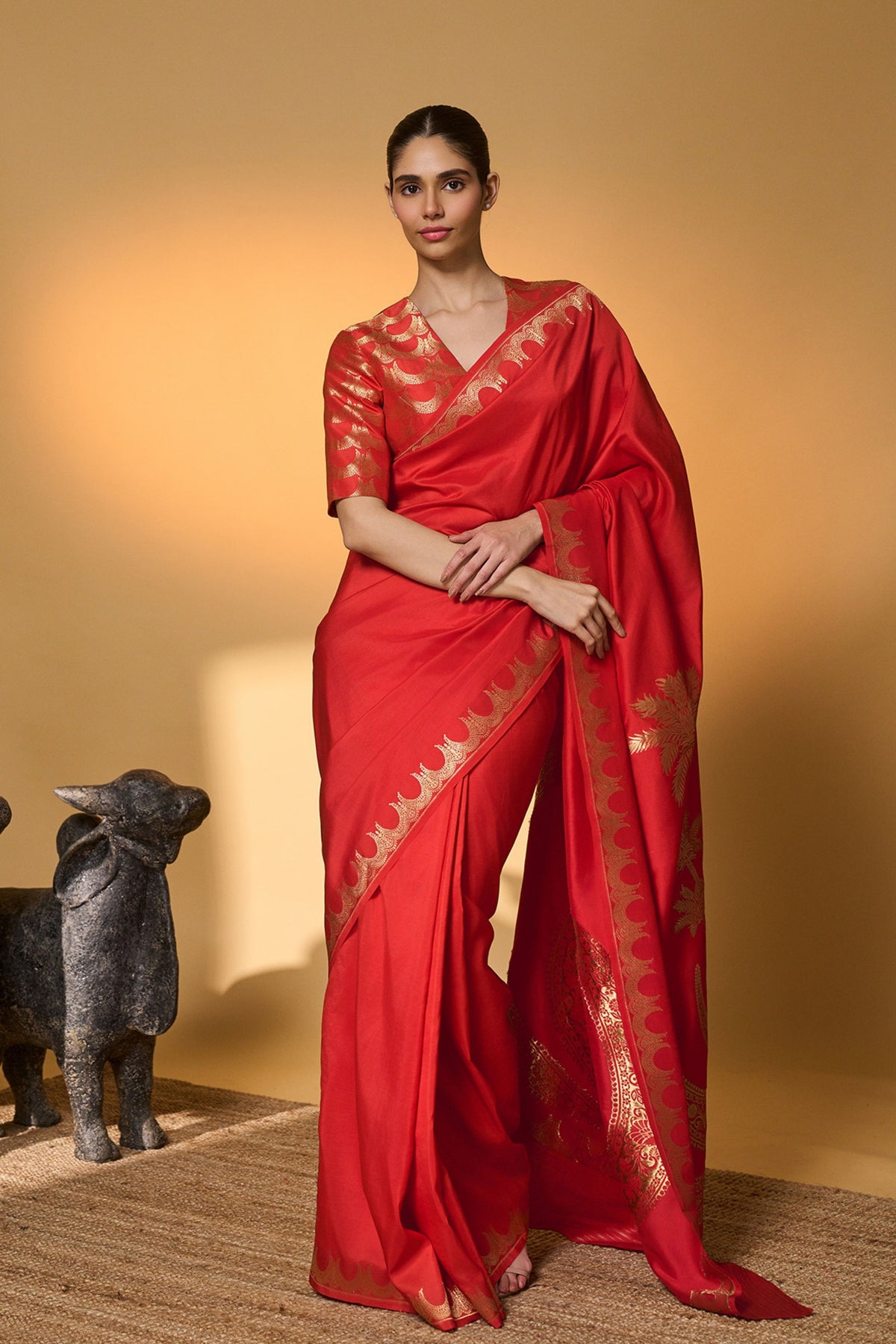 Crimson Tijila Saree