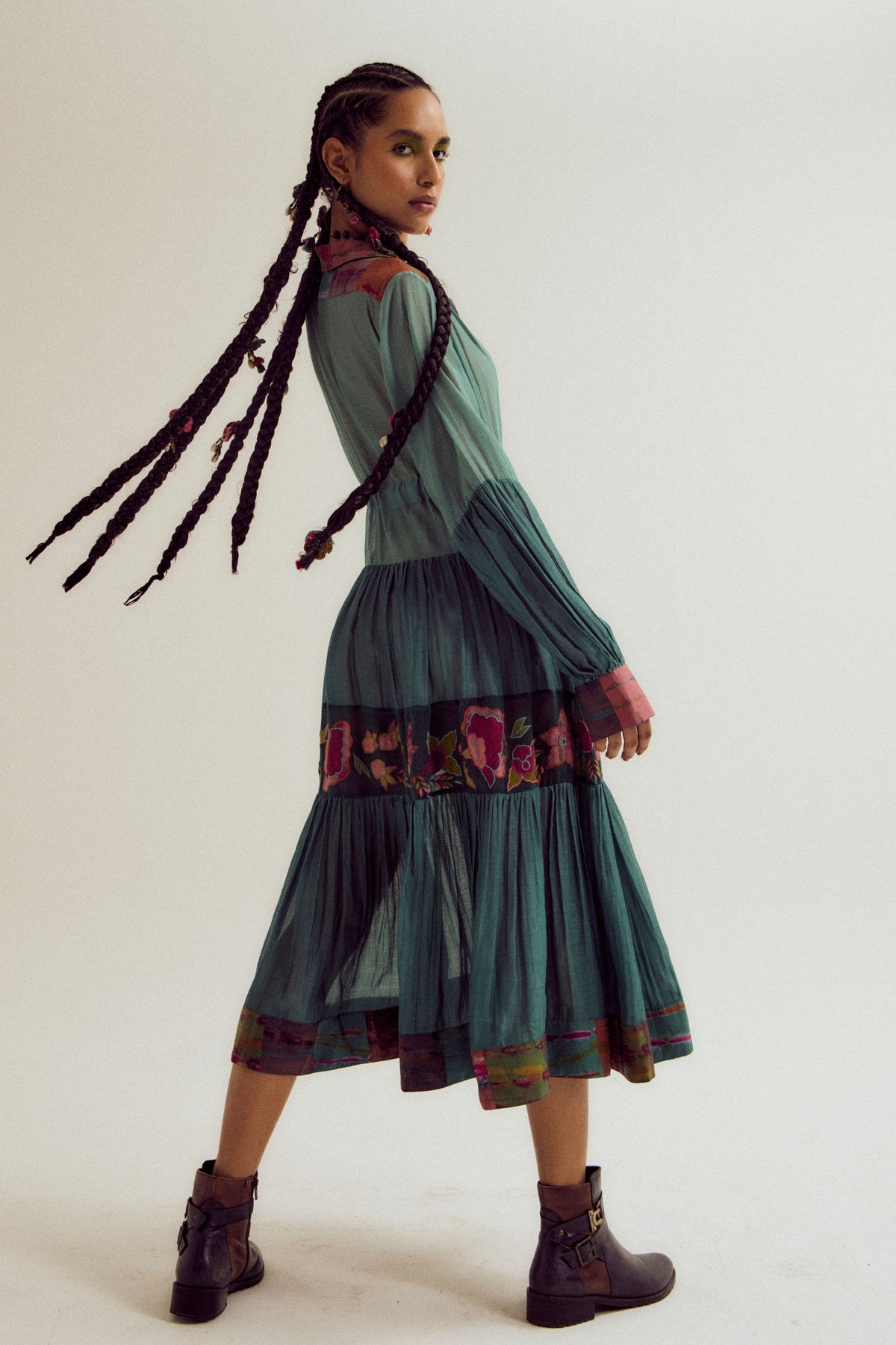 Sage Wisteria Dress
