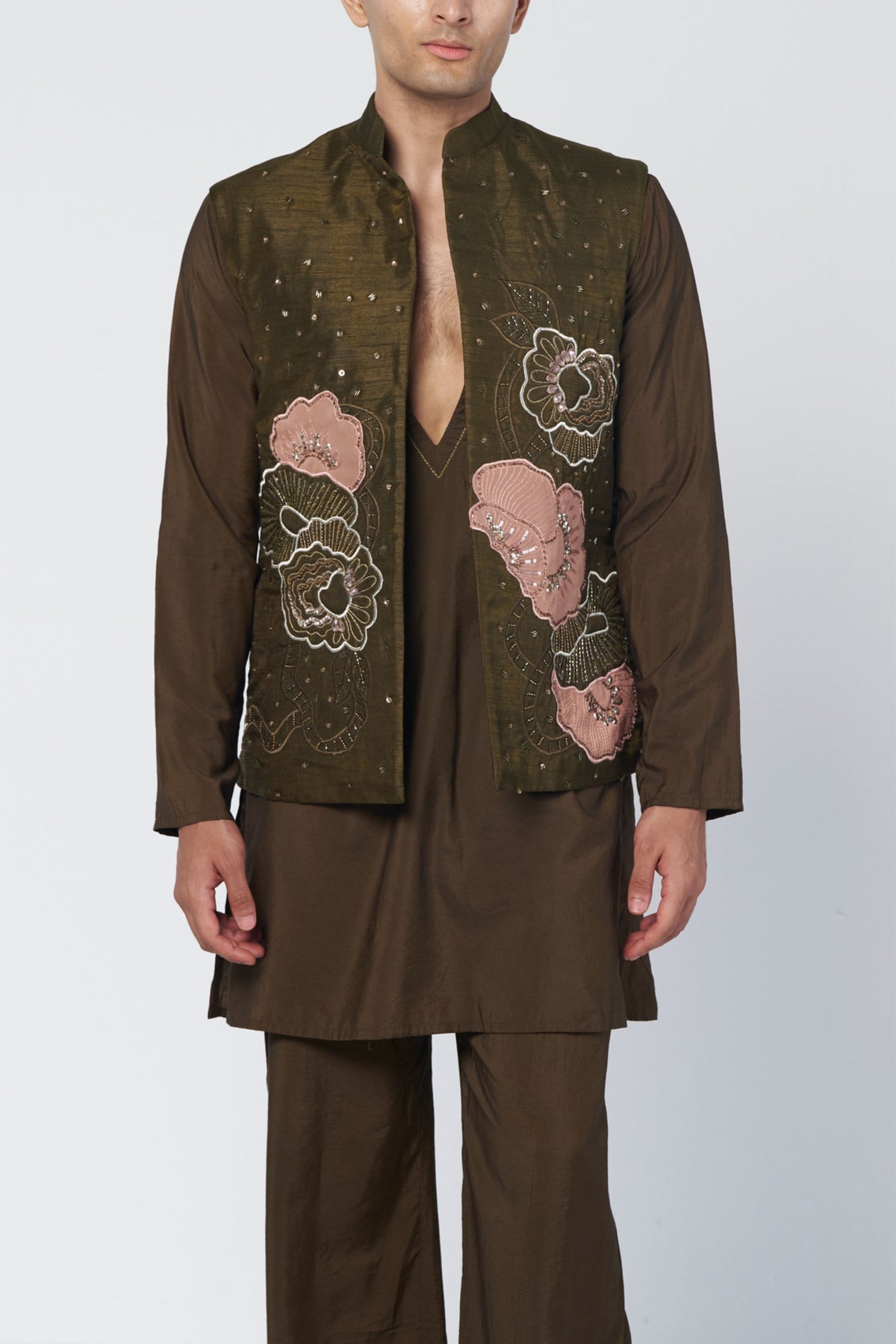 Shadow Olive Jacket Set