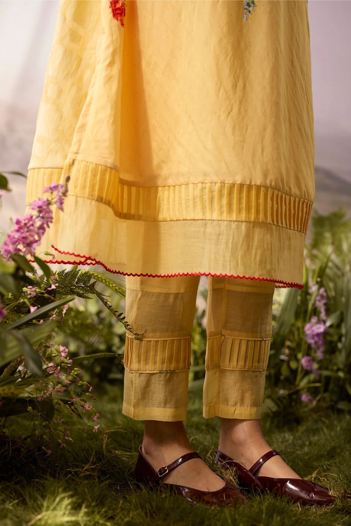 Sunray Floral Beaded Kurta