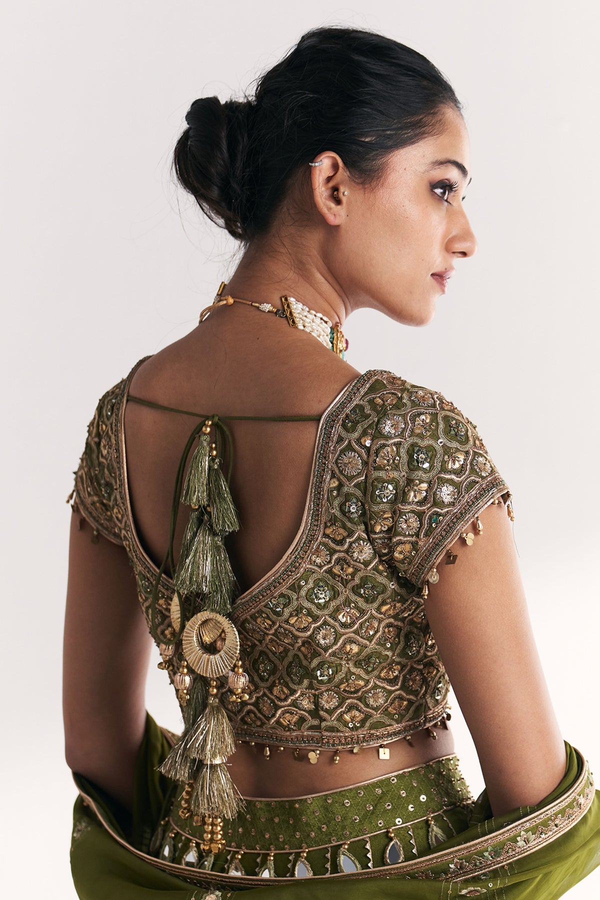 Rangoli Green Lehenga Set