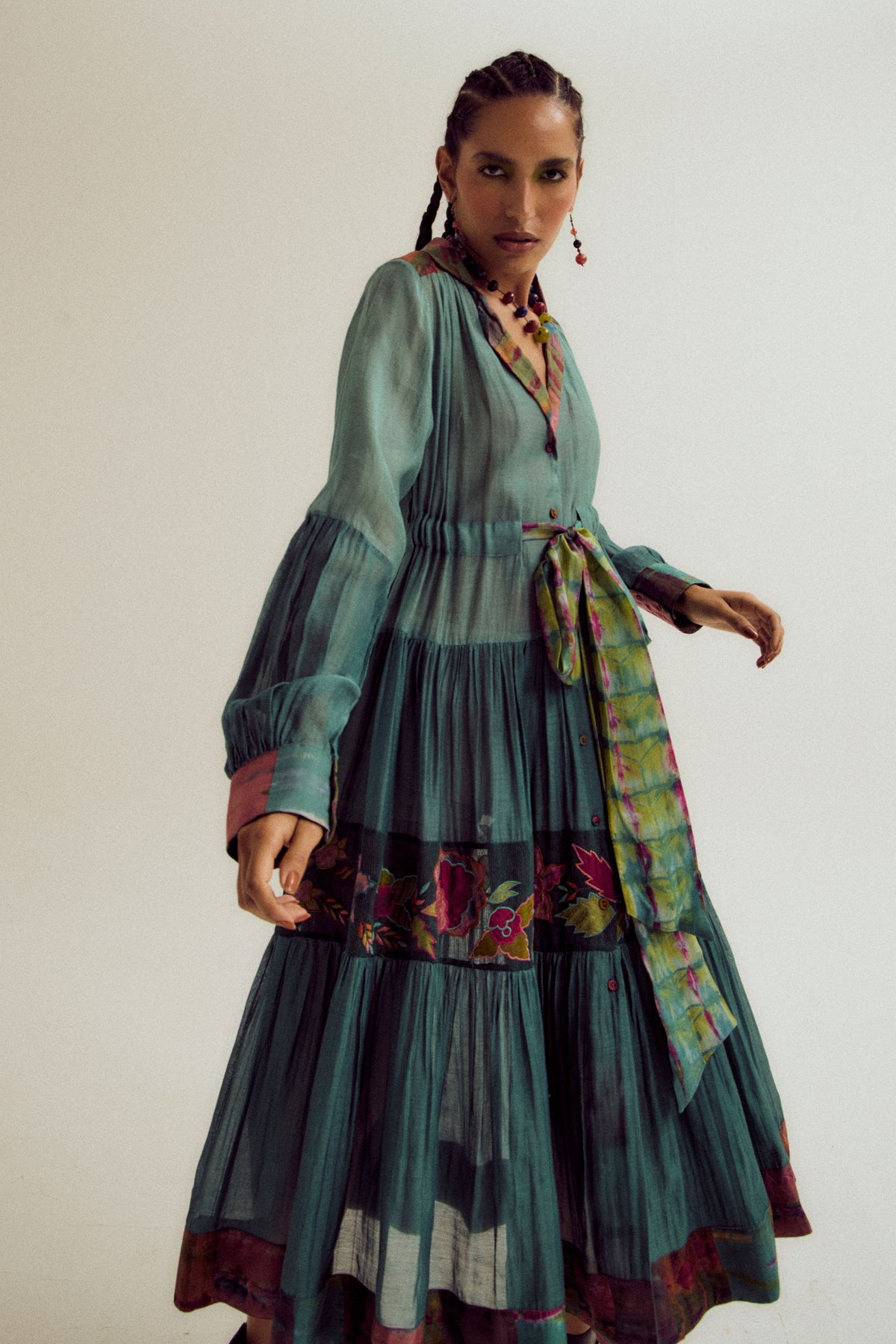 Sage Wisteria Dress