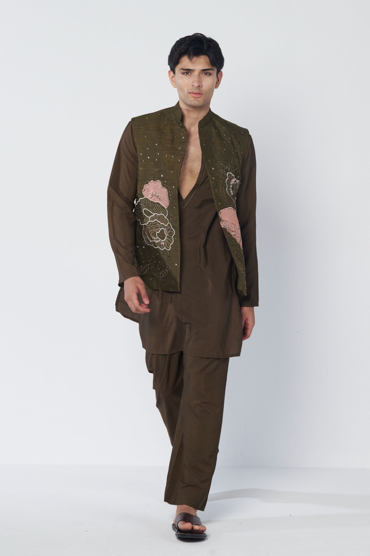 Shadow Olive Jacket Set