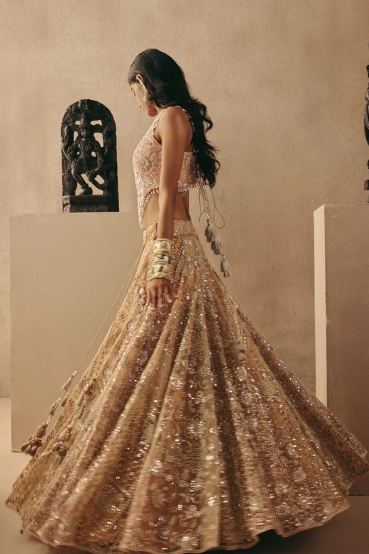 Mirrorwork Lehenga Set