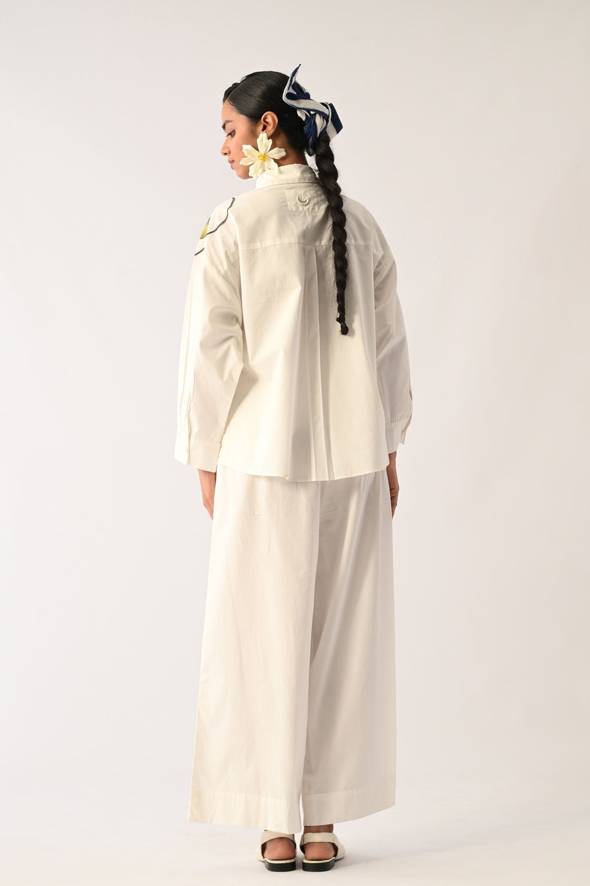 Botanica Ivory Applique Shirt Set