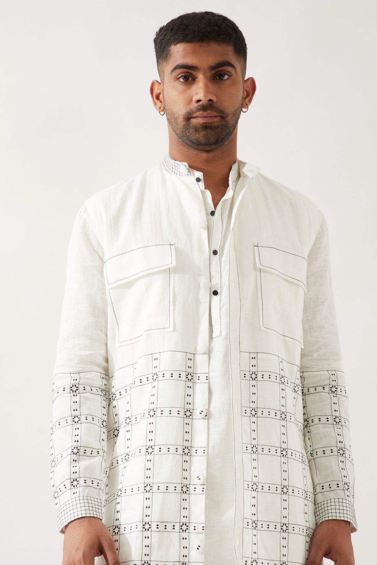 Zane Regal White Bandi Set