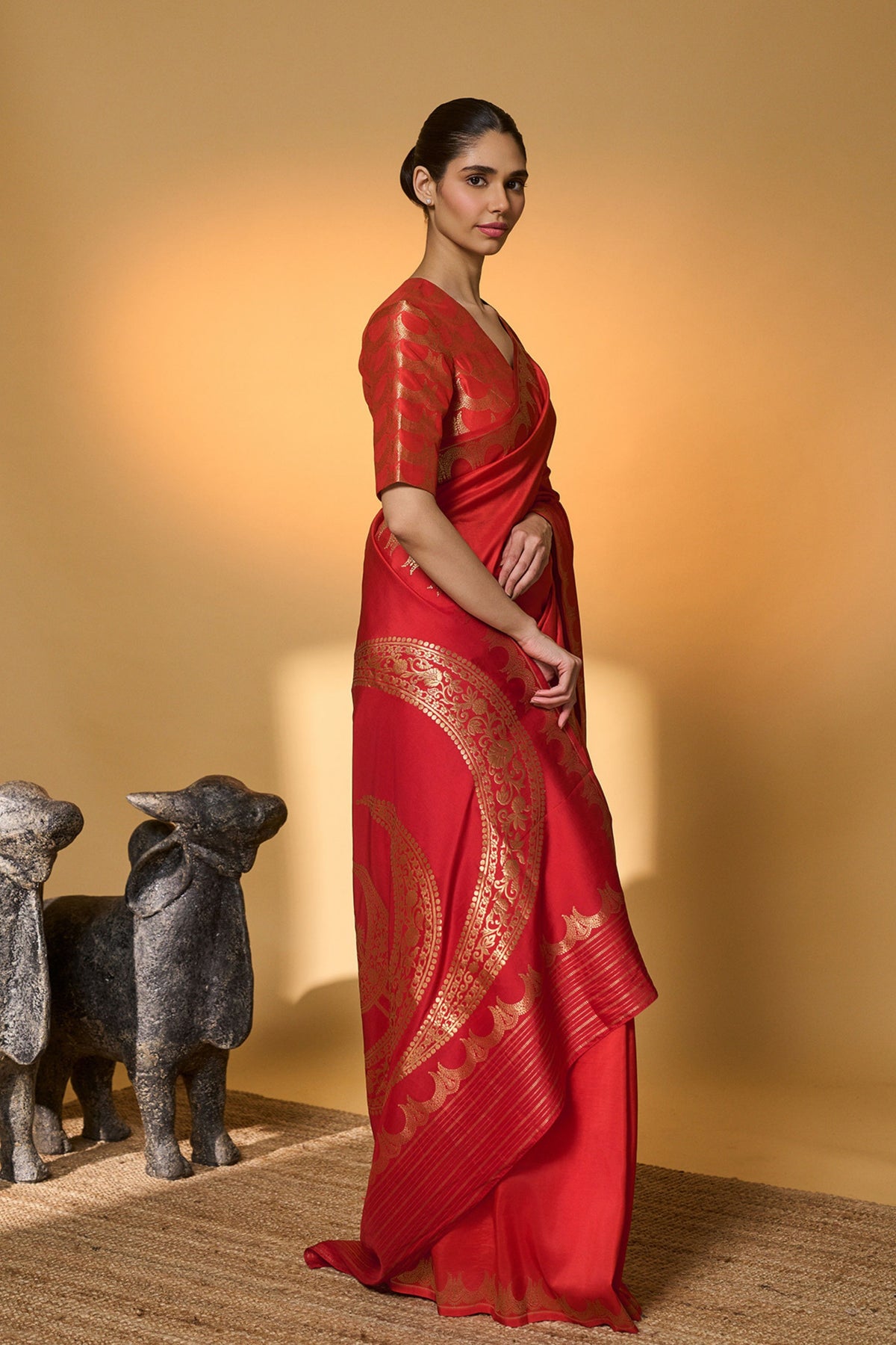 Crimson Tijila Saree