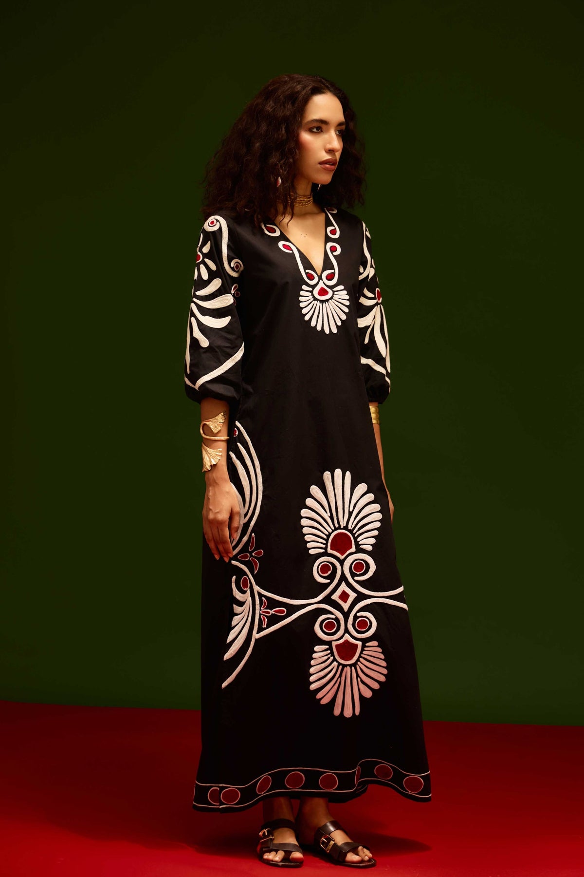Blue Botanical Maxi